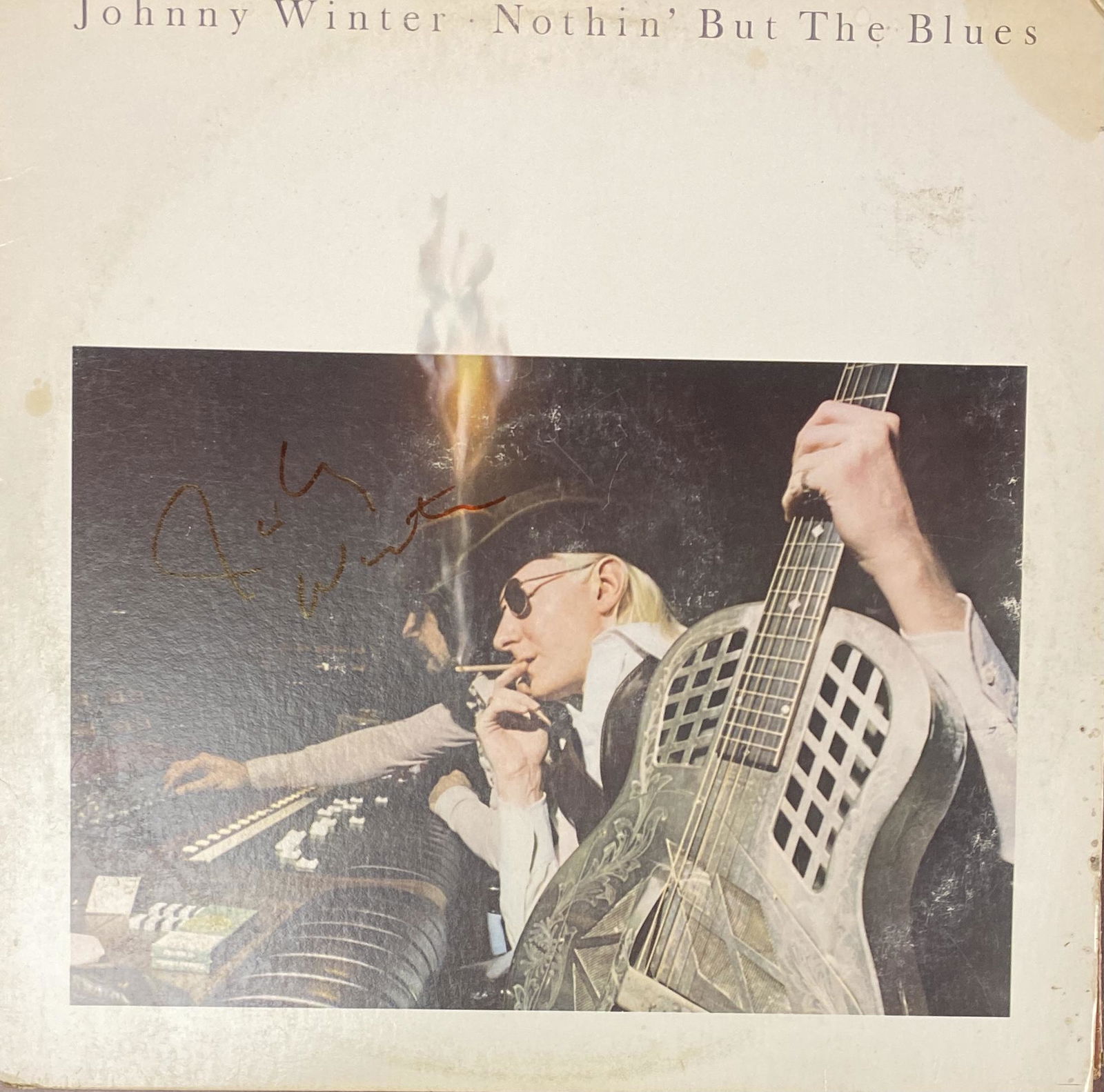JOHNNY WINTER AUTOGRAPHED ALBUM (1 of 1)