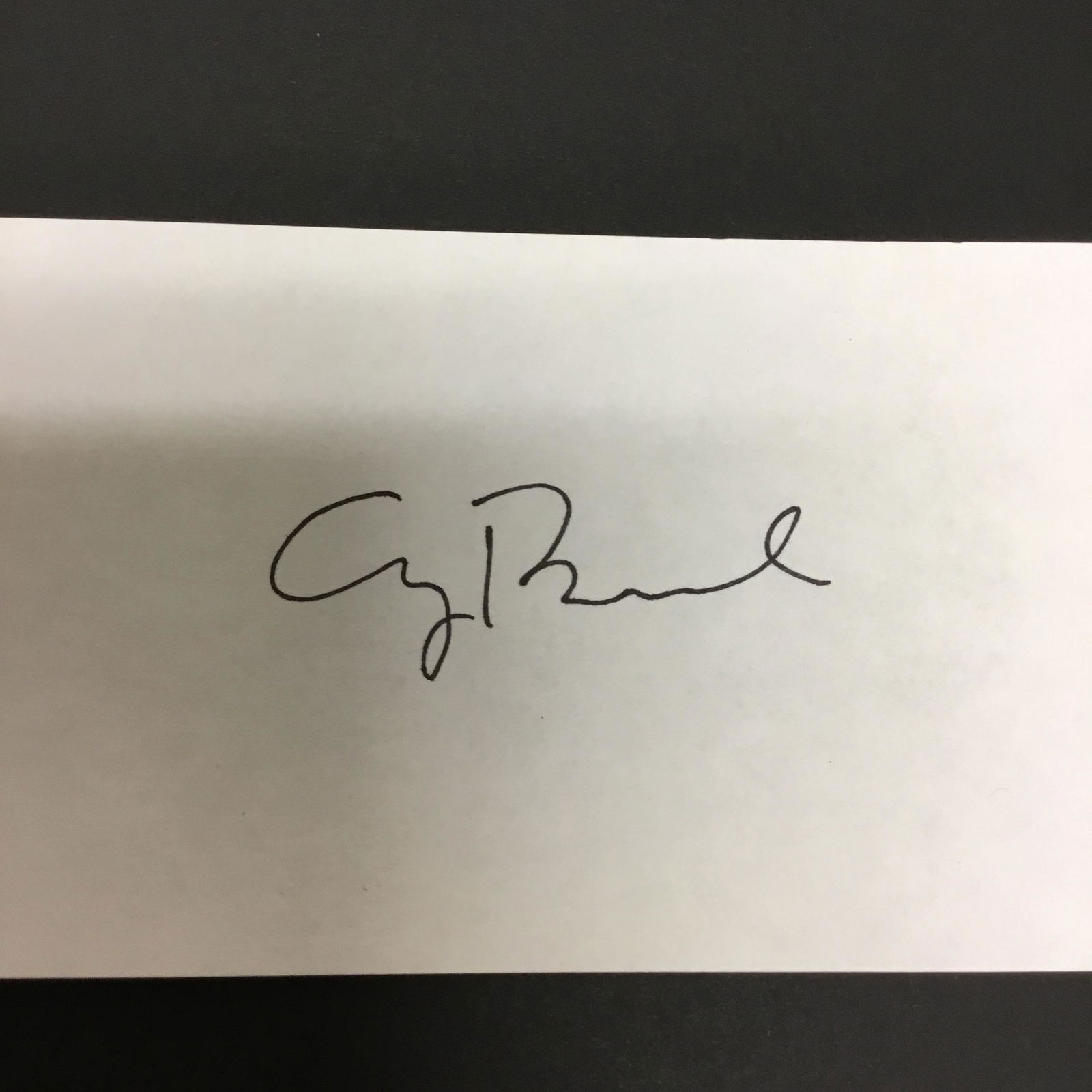 George Bush Sr. Autograph Card (1 of 1)