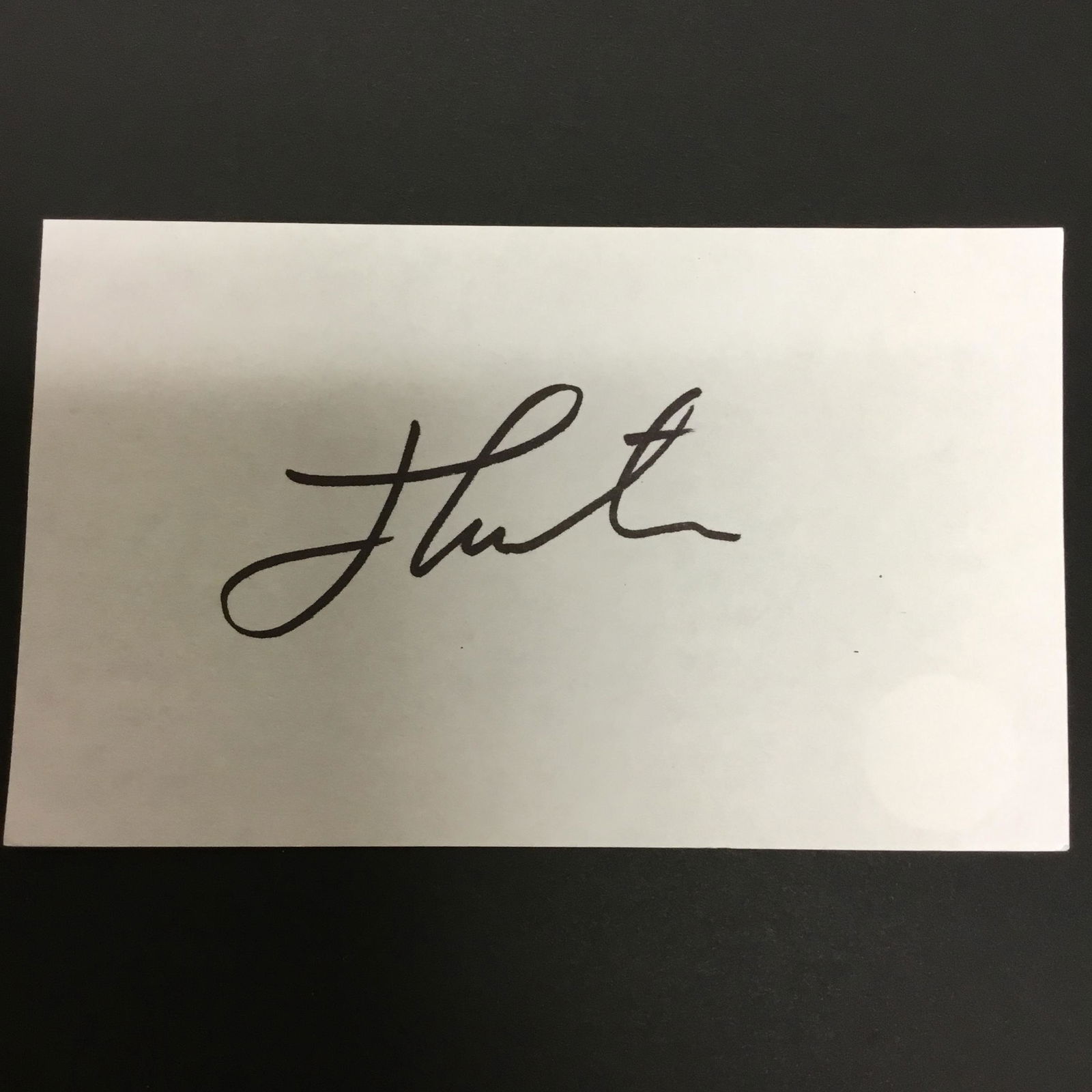 Jimmy Carter Autograph Card (1 of 1)