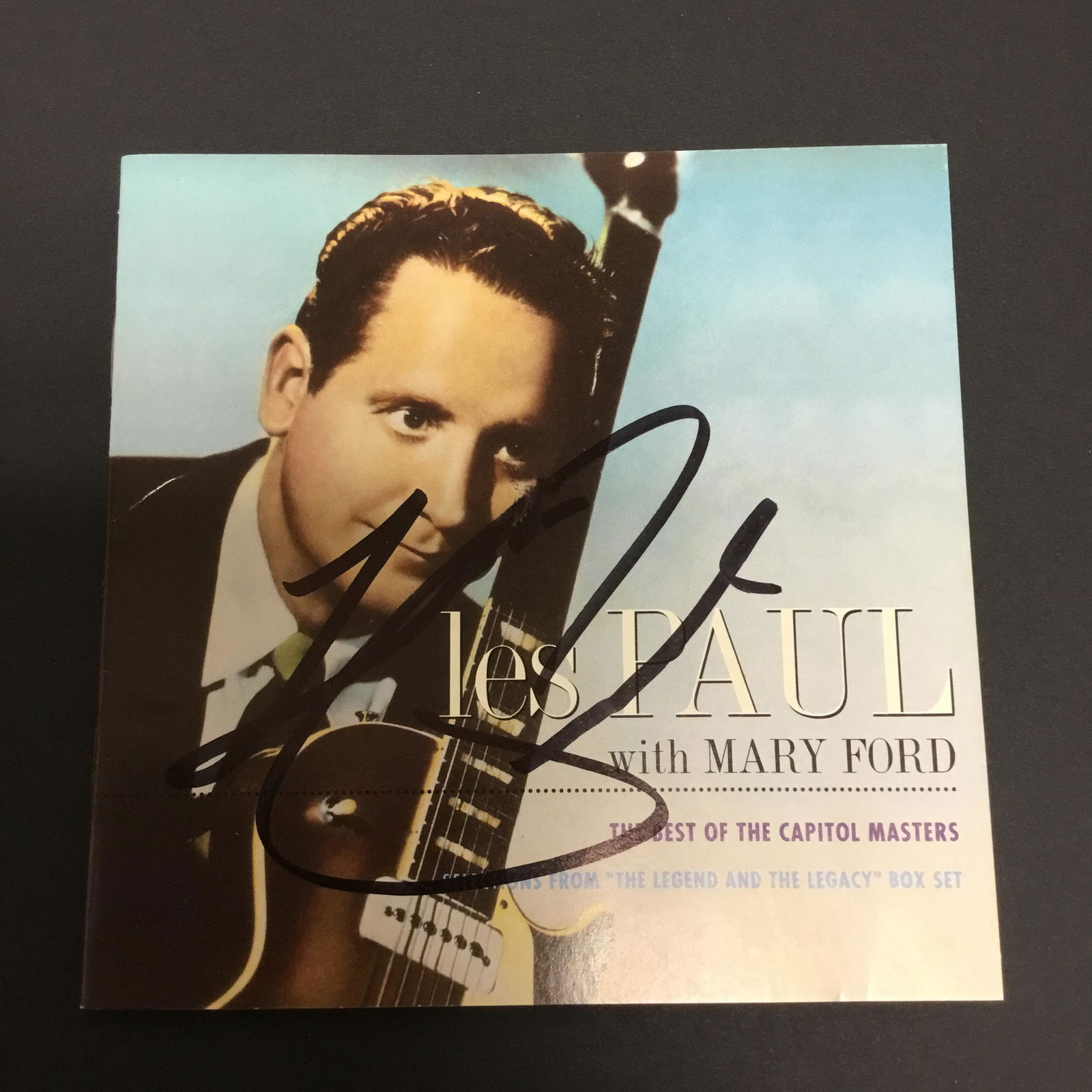 Les Paul Autographed CD Booklet (1 of 1)