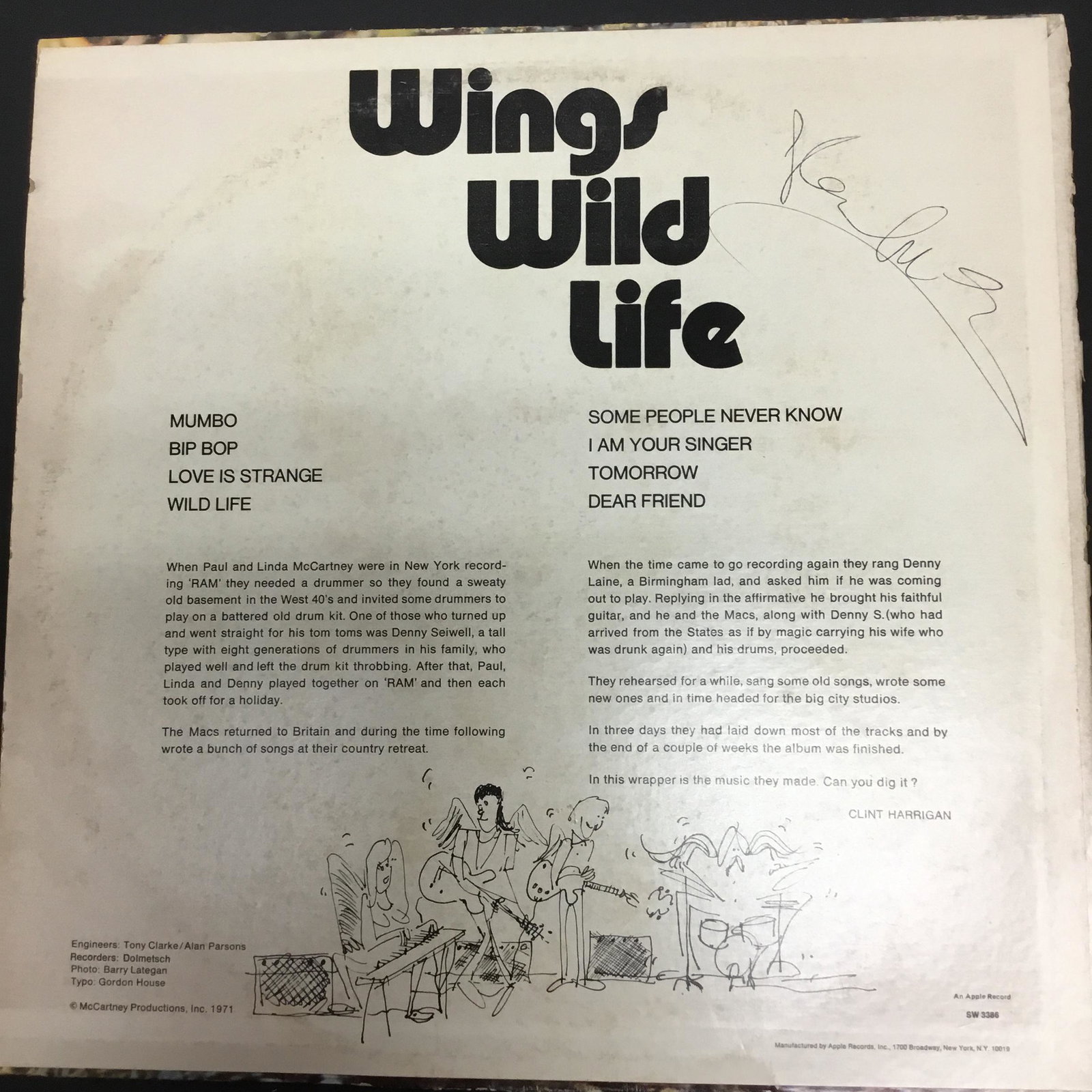 Paul McCartney Autographed Album Cover Only: Ask any and all questions before bidding. All framed items take 2 weeks for framing. We ship every day. Once invoice is paid items usually ship within 4 days of payment, unless it is a framed item. So