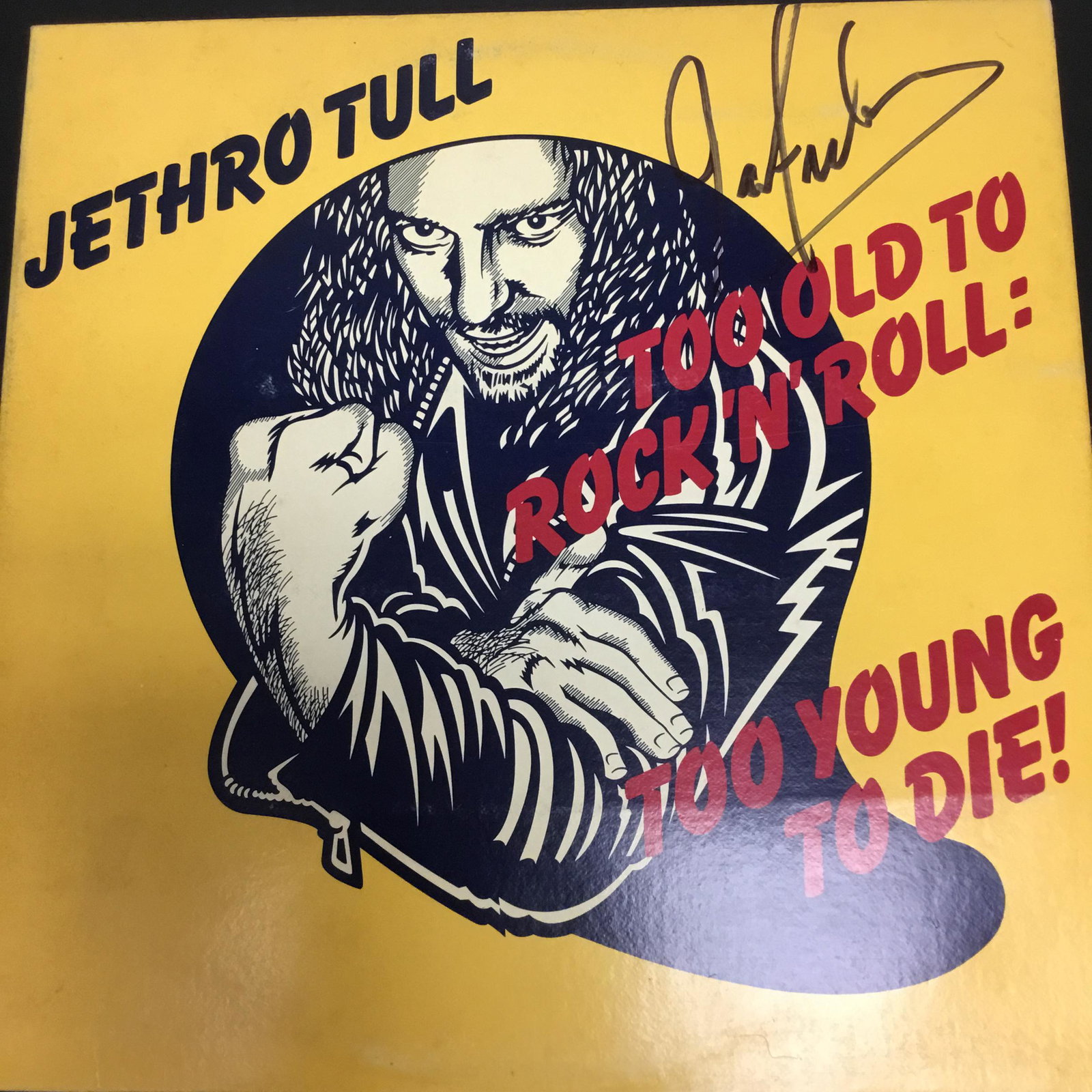 Ian Anderson Autographed Album Cover Only: Ask any and all questions before bidding. All framed items take 2 weeks for framing. We ship every day. Once invoice is paid items usually ship within 4 days of payment, unless it is a framed item. So