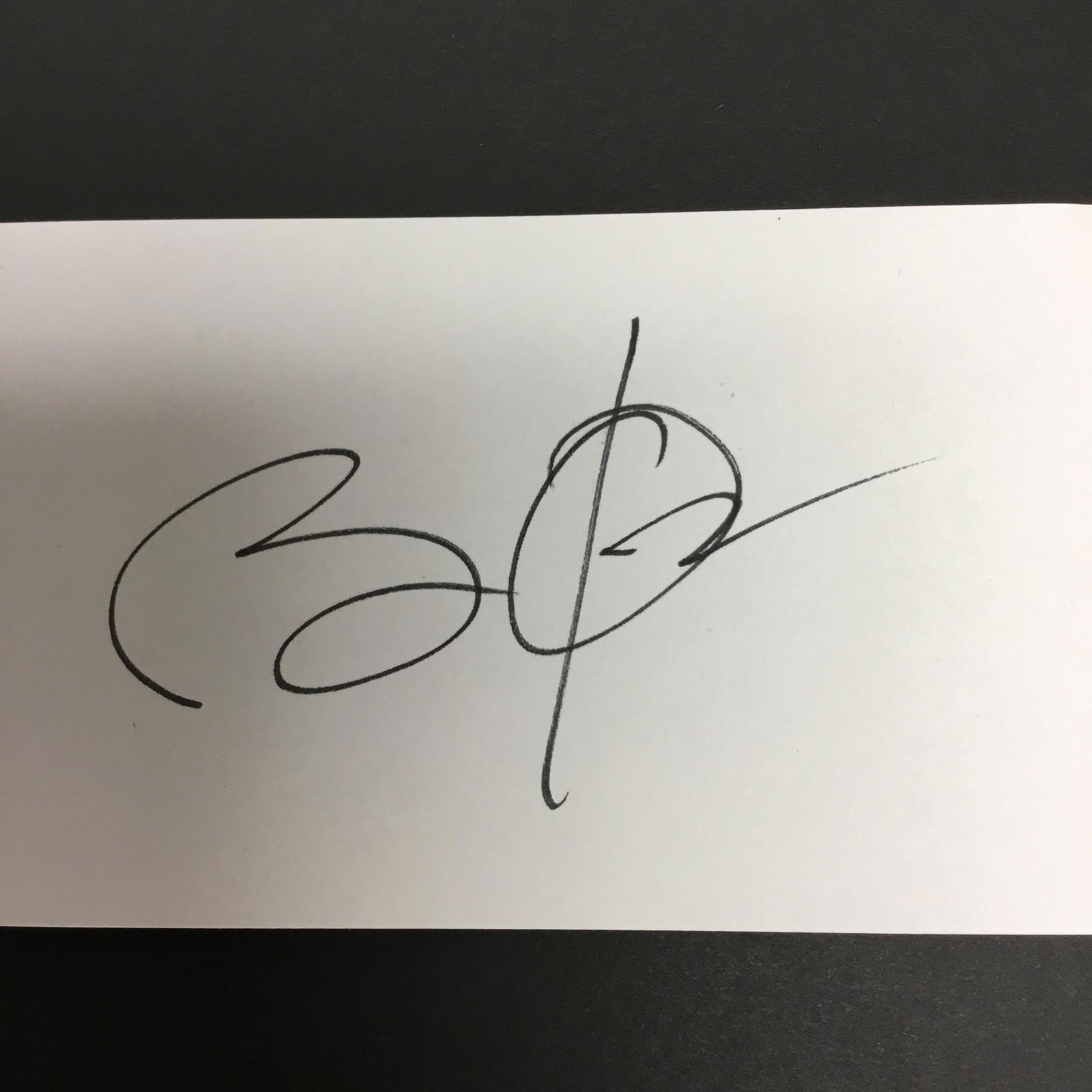 Barack Obama Autograph Card (1 of 1)