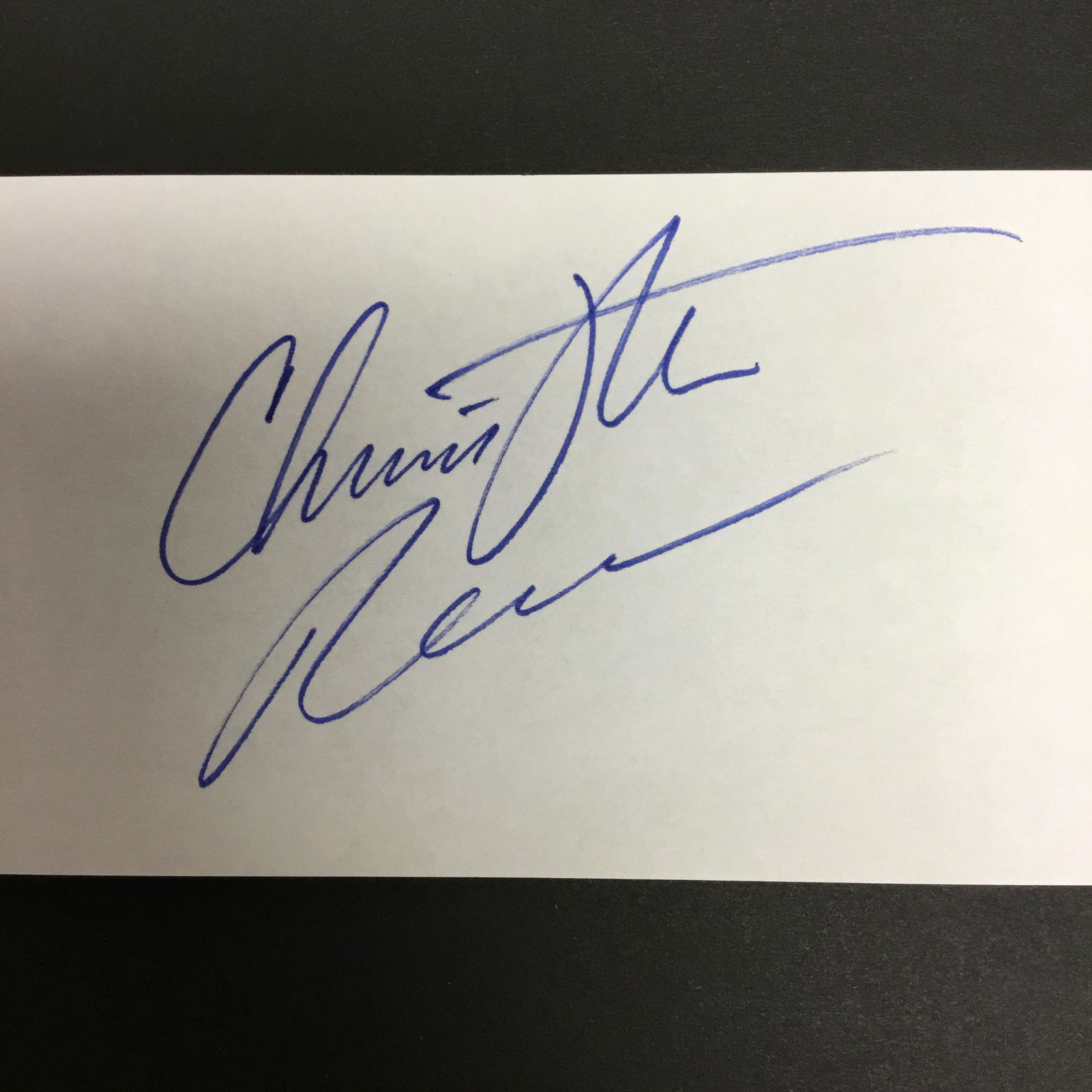 Christopher Reeve Autograph Card (1 of 1)