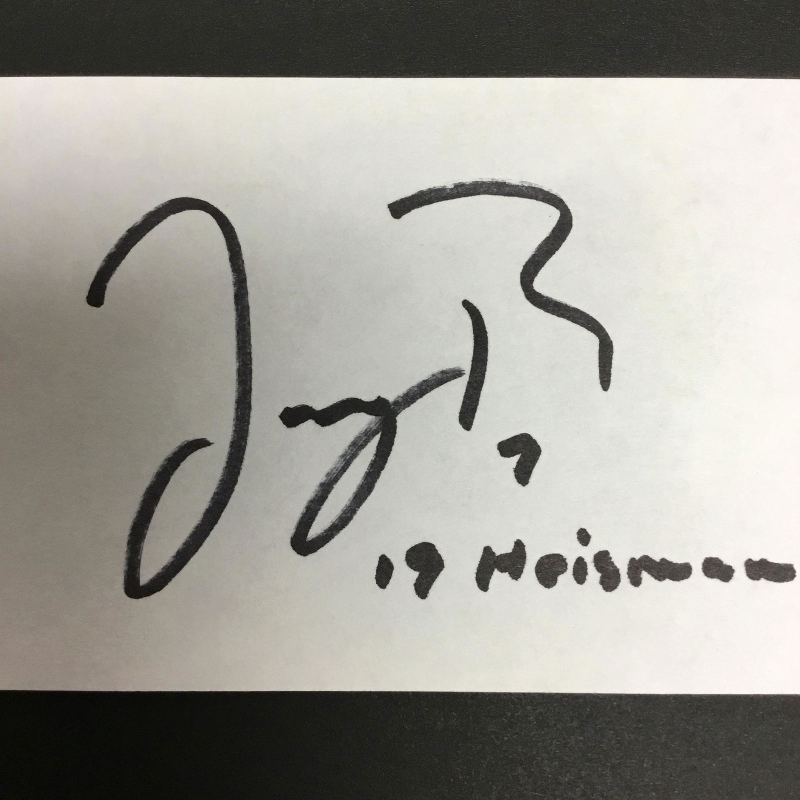 Joe Burrow Autographed Card (1 of 1)