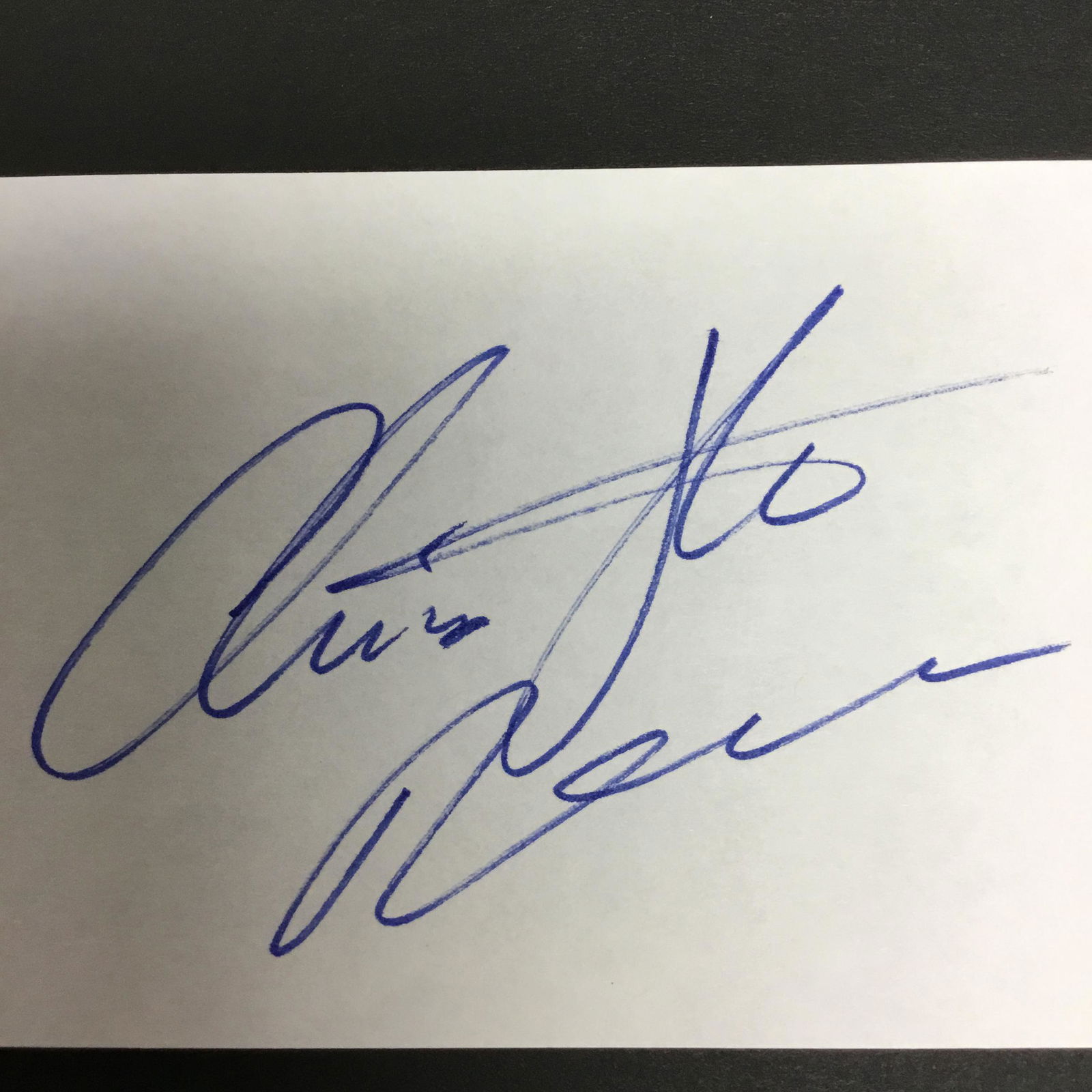 Christopher Reeve Autograph Card (1 of 1)