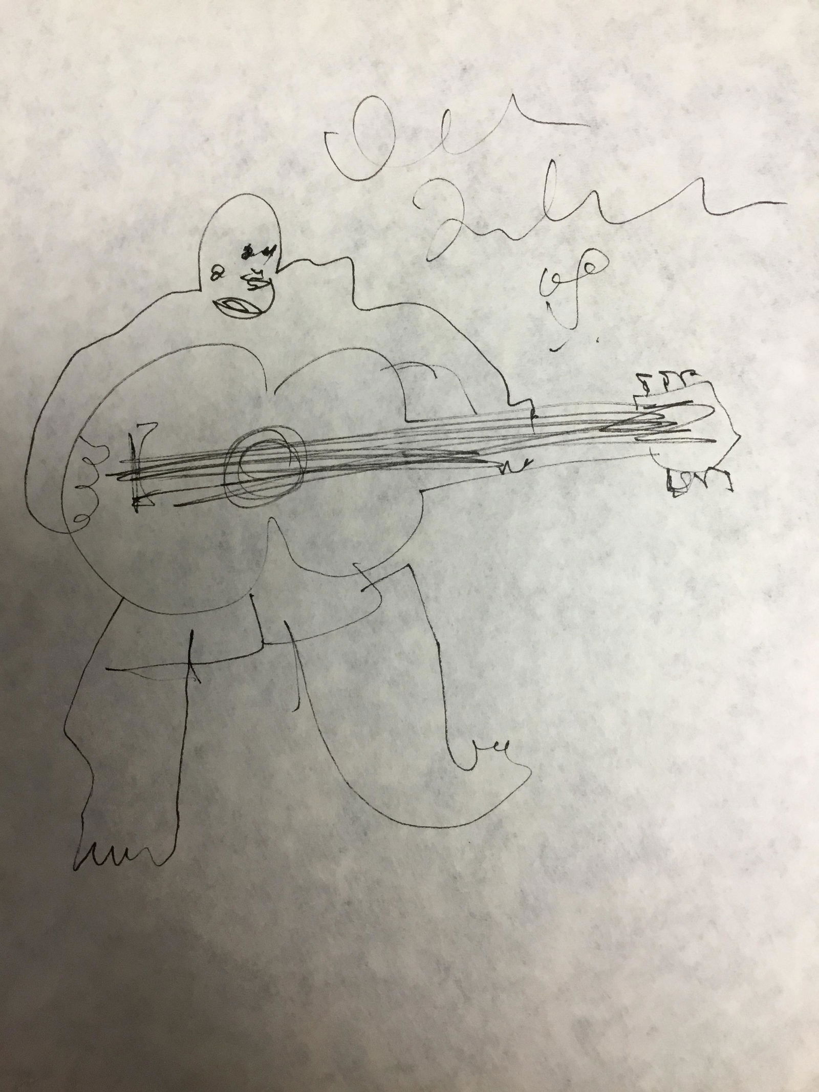 John Lennon Autographed Sketch (1 of 1)