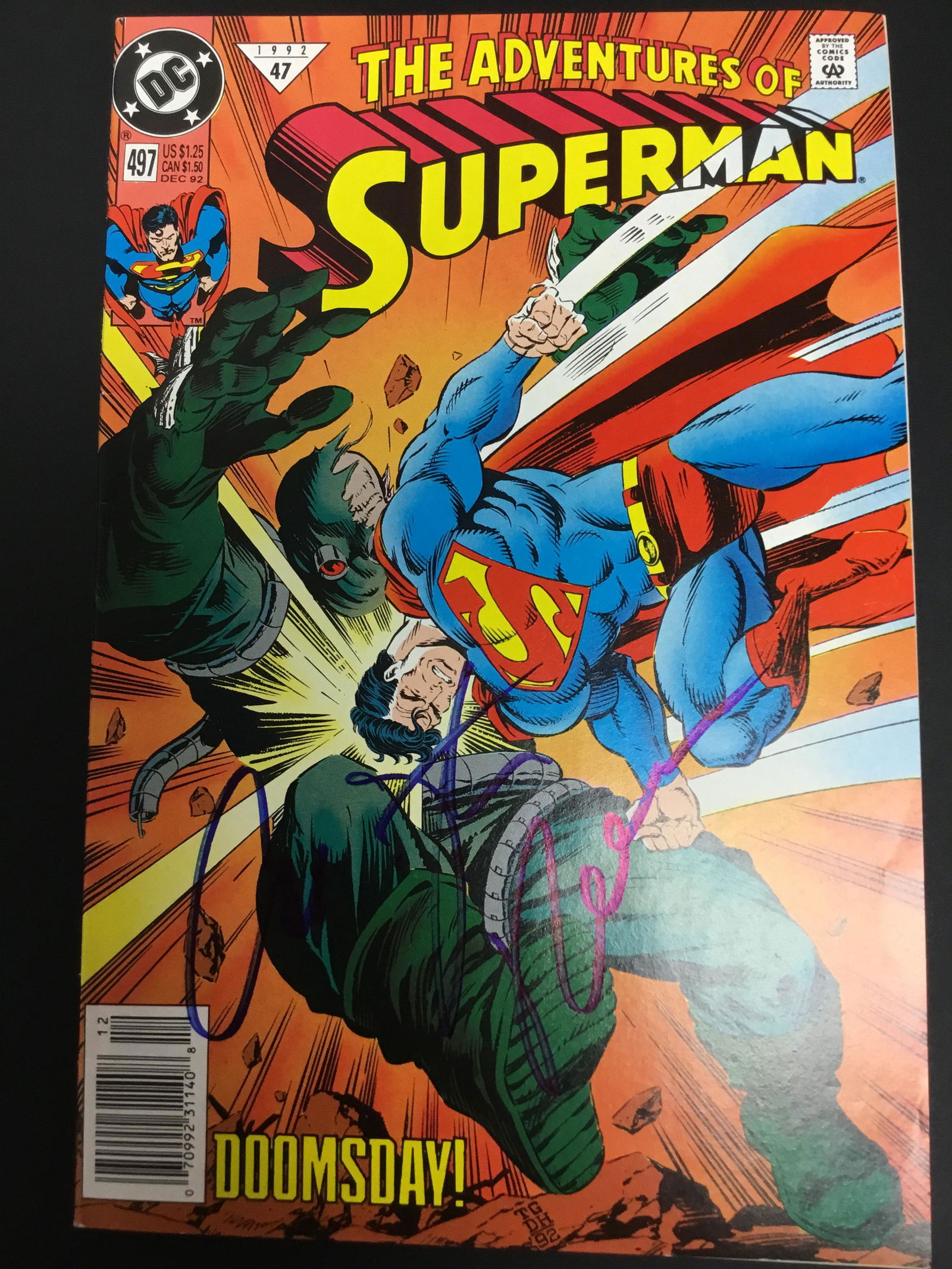 Christopher Reeve Autographed Comic Book (1 of 1)