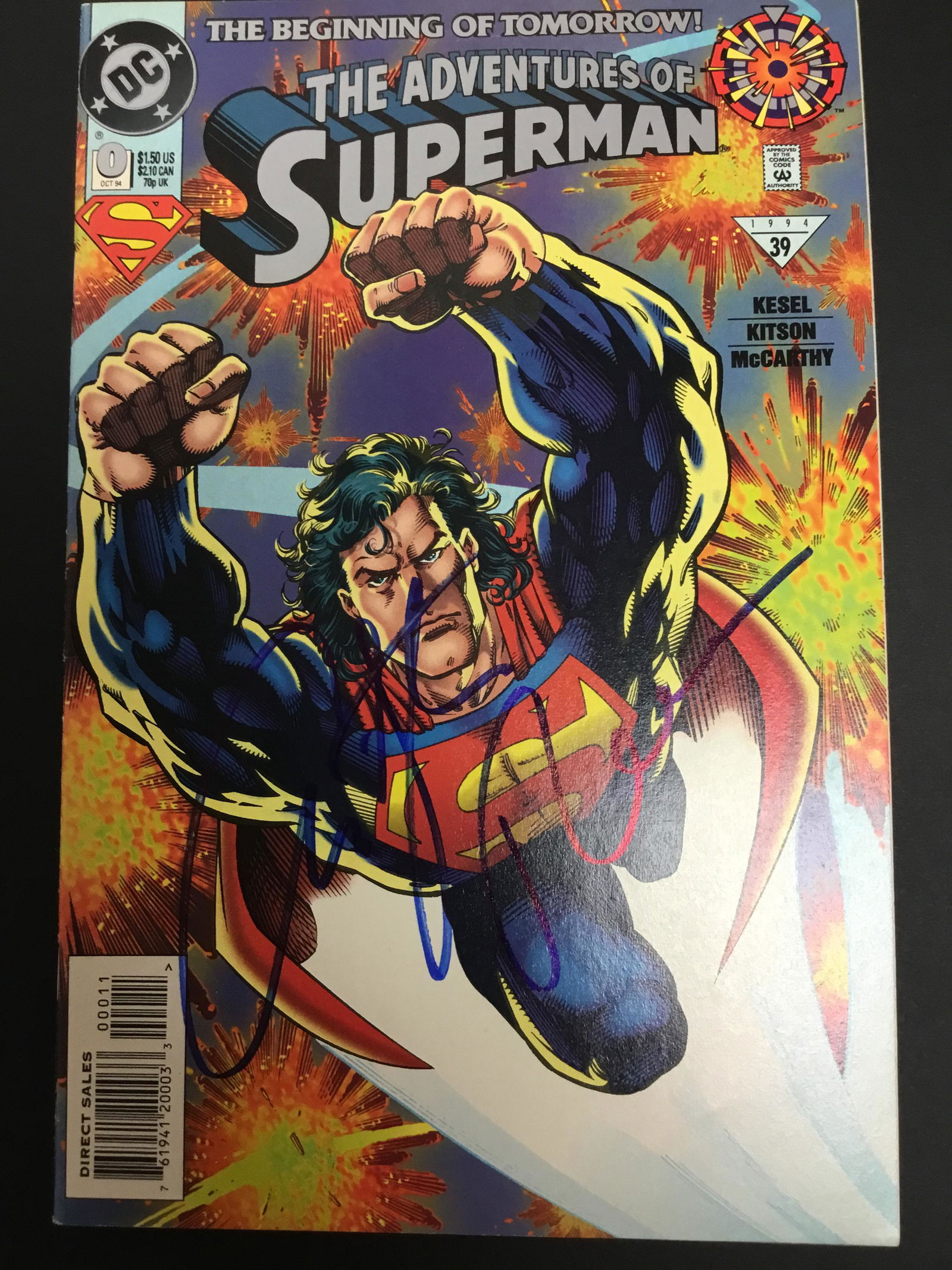 Christopher Reeve Autographed Comic Book (1 of 1)