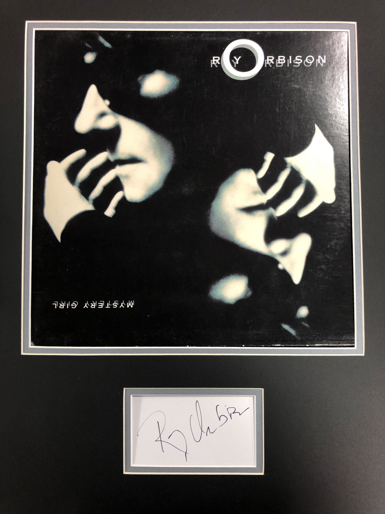 Roy Orbison Matted Album Display With Cut Autograph (1 of 1)