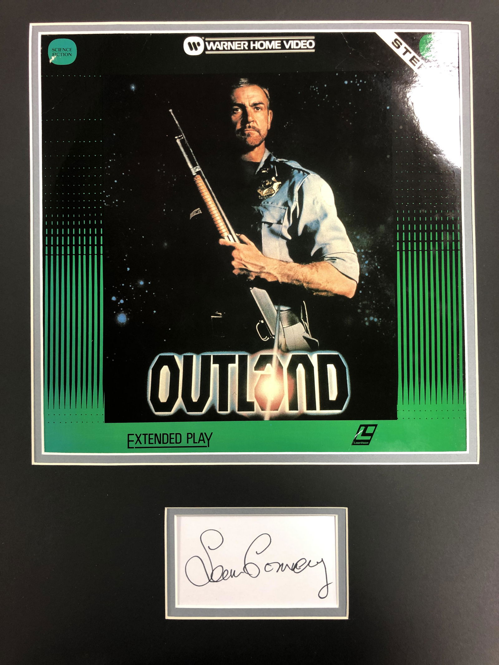 Sean Connery  Matted Laserdisc Cover Display With Cut (1 of 1)