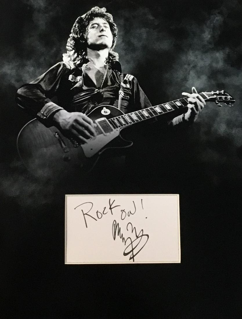 Jimmy Page Autographed Display (1 of 1)