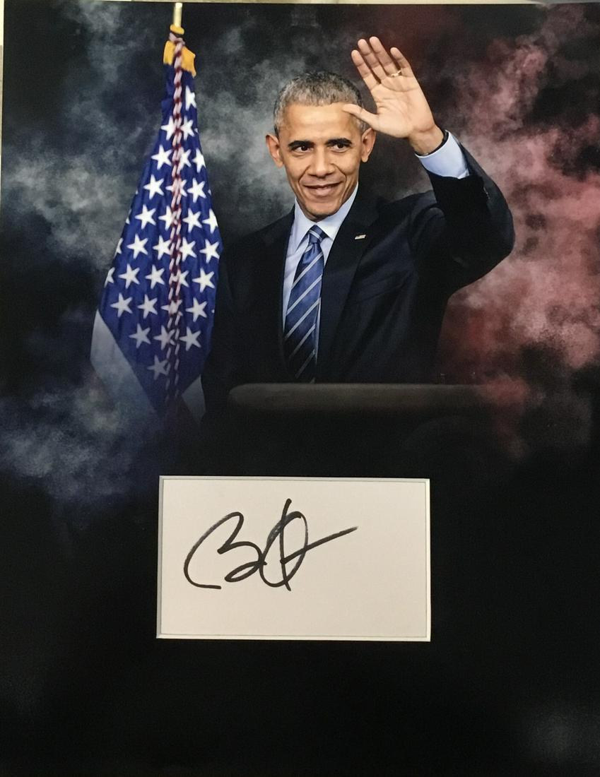 Barack Obama Autographed Display (1 of 1)