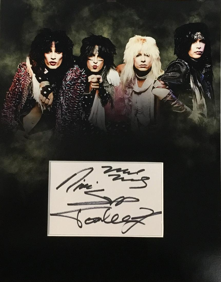 Motley Crue Autographed Display (1 of 1)
