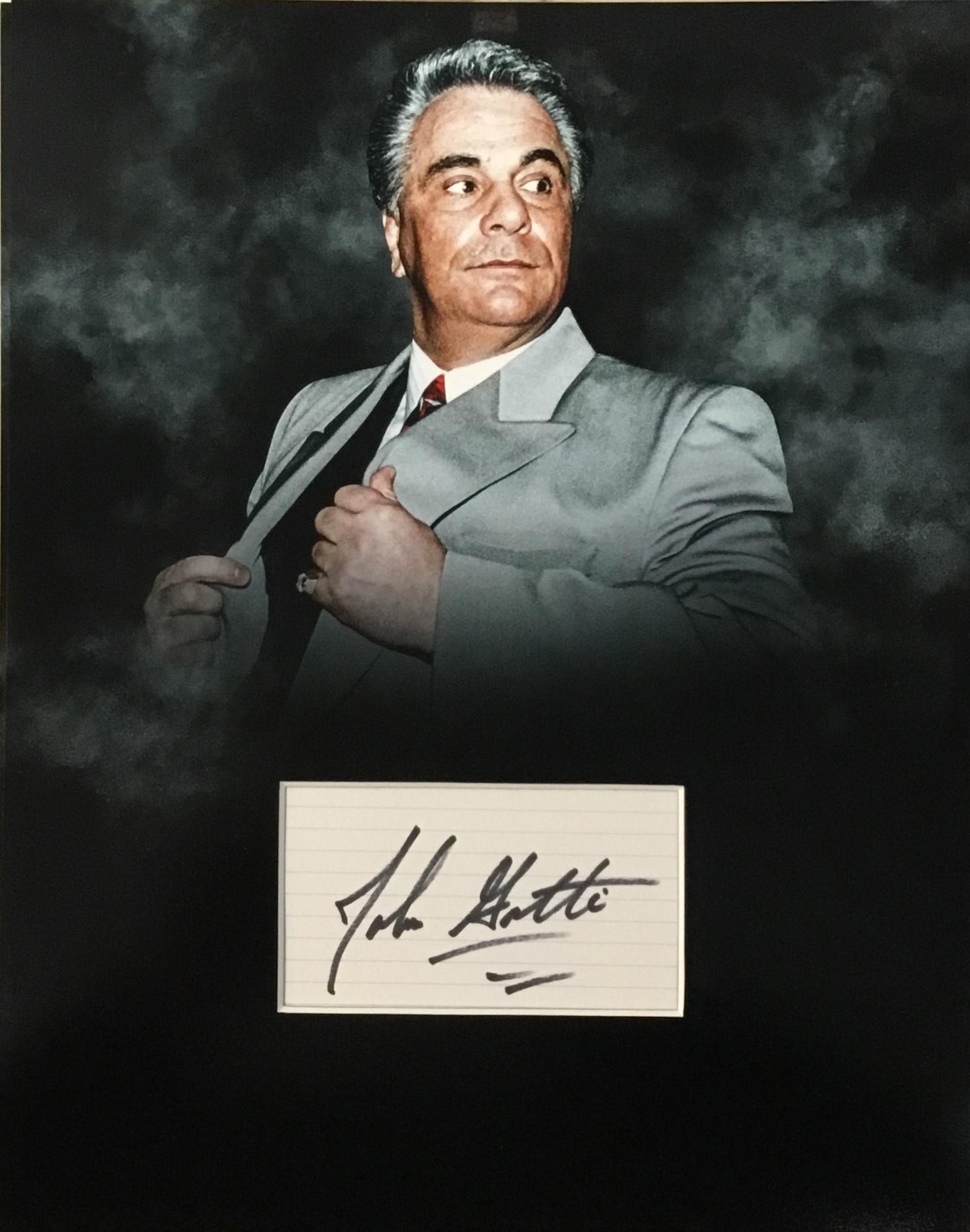 John Gotti Autographed Display (1 of 1)