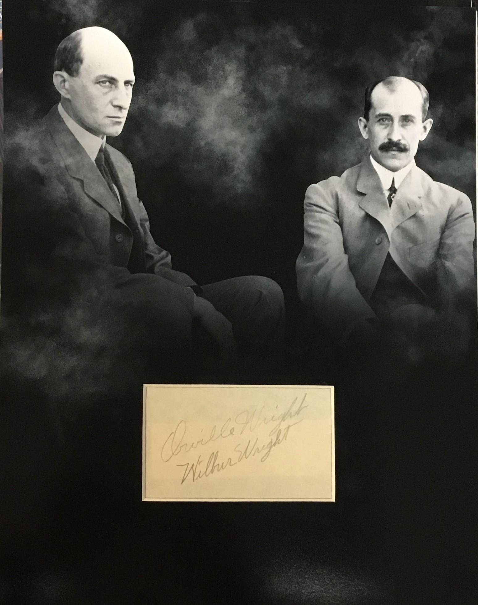 Wright Brothers Autographed Display (1 of 1)