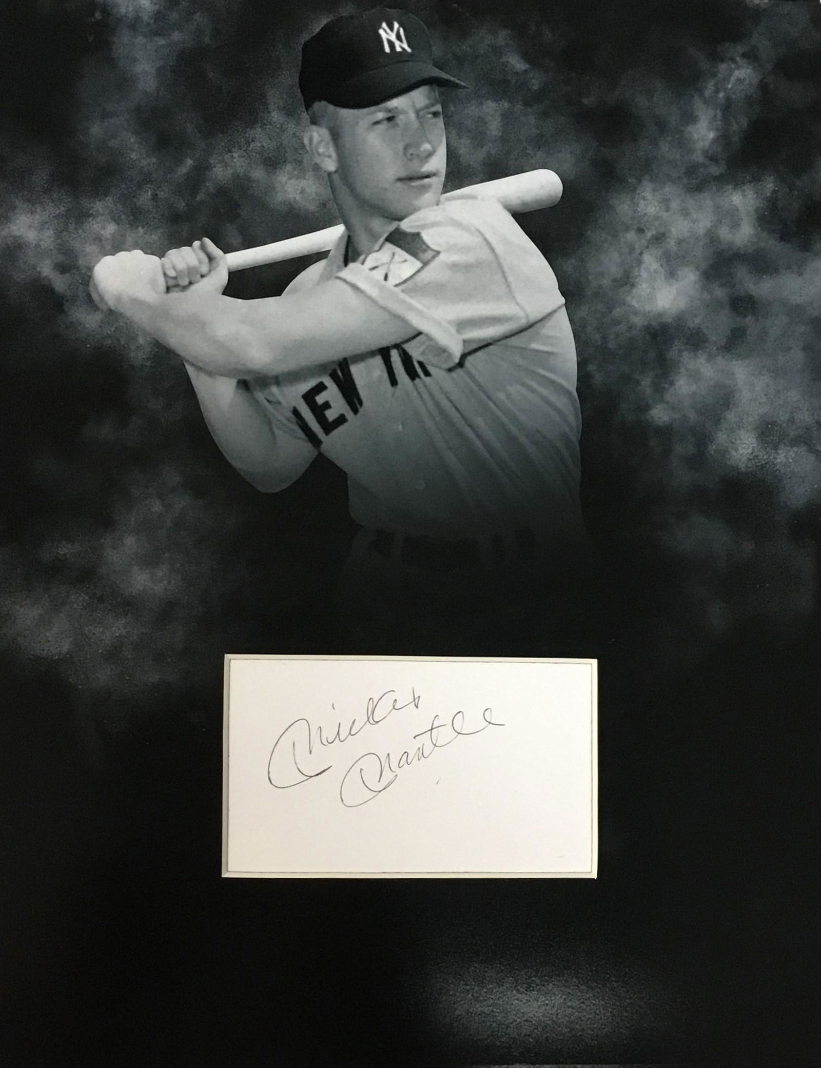 Mickey Mantle Autographed Display (1 of 1)