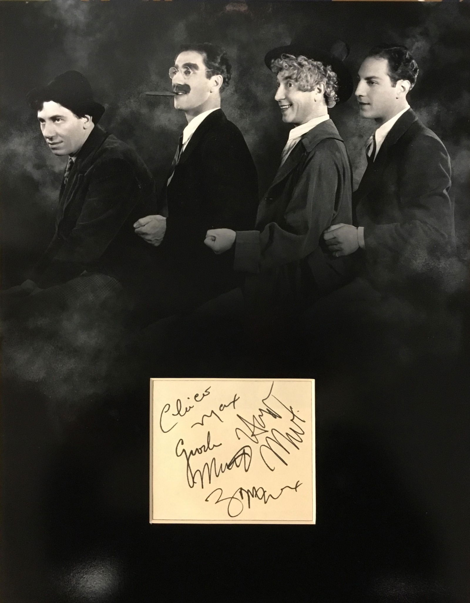 Marx Brothers Autographed Display (1 of 1)