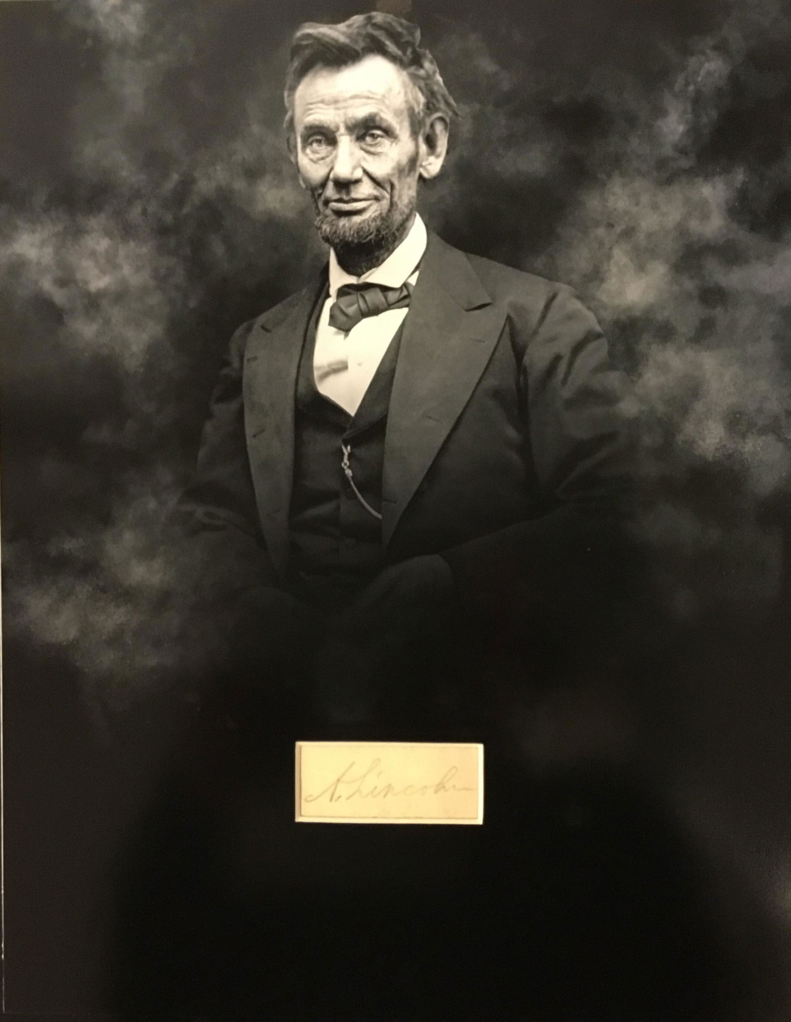 Abraham Lincoln Autographed Display (1 of 1)