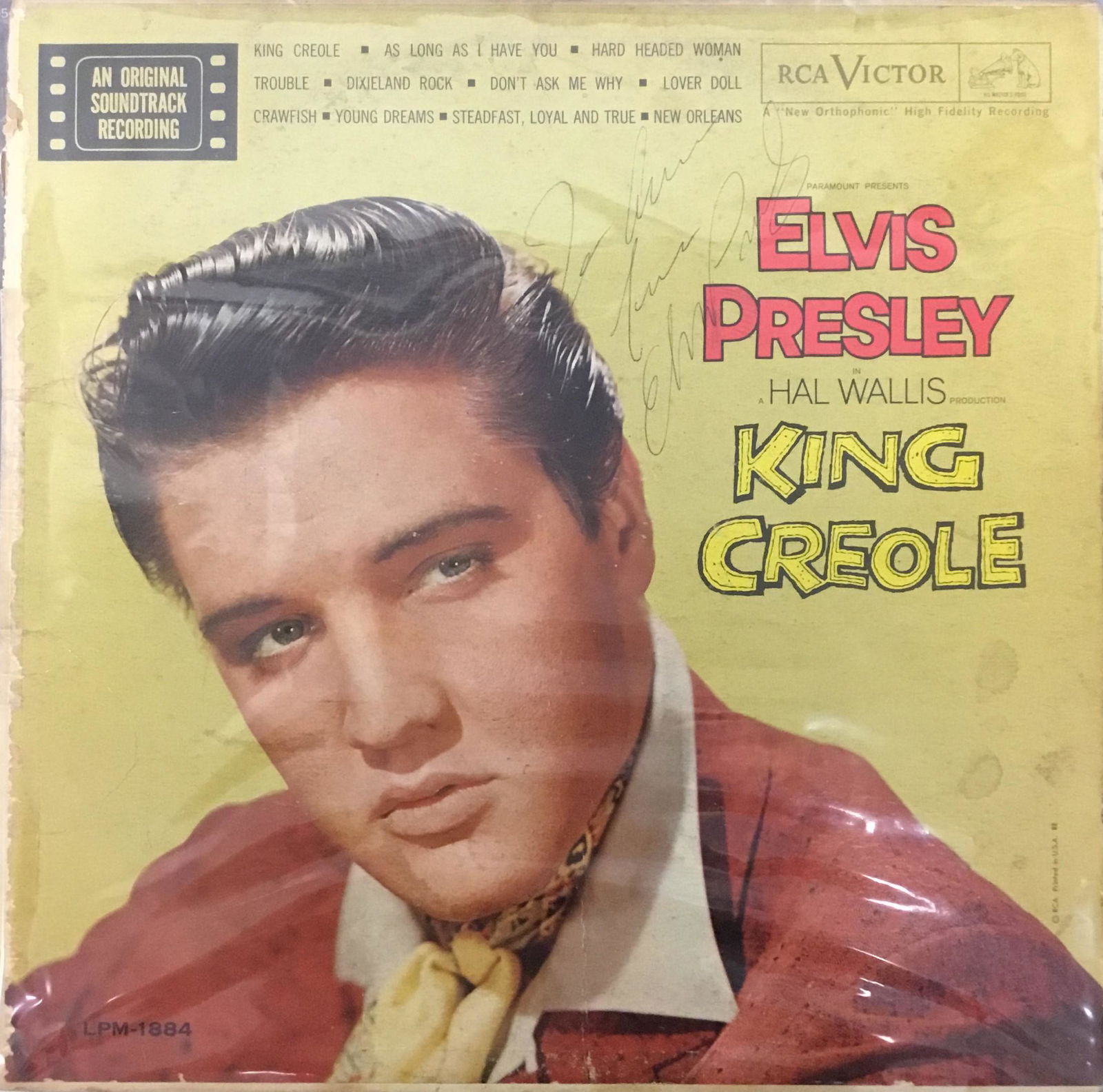 Elvis Presley Autographed Album Cover Only (1 of 1)