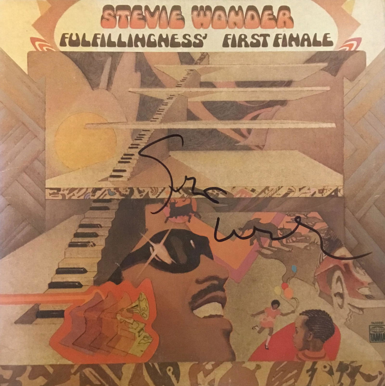 Stevie Wonder Autographed Album Cover Only (1 of 1)