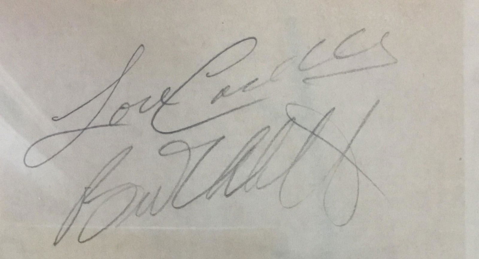 Abbott and Costello Cut Autograph (1 of 1)