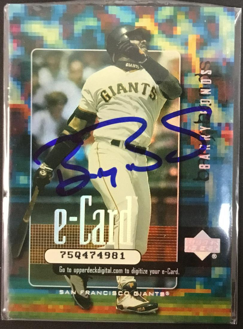 Barry Bonds Autographed Upper Deck Card (1 of 1)