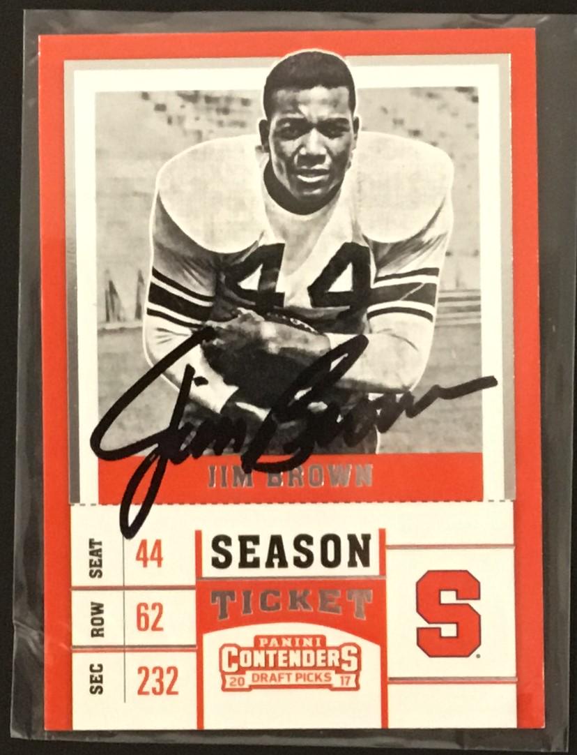 Jim Brown Autographed Card (1 of 1)