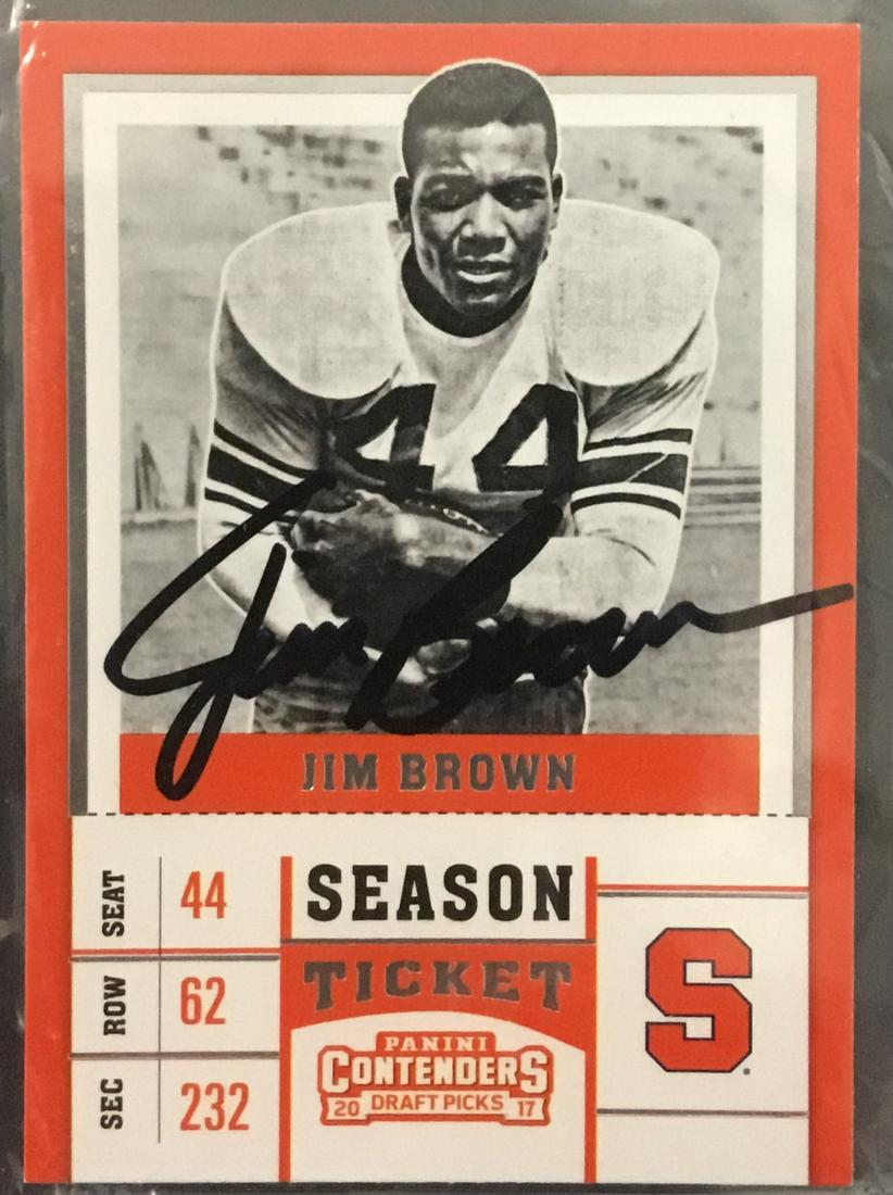 Jim Brown Autographed Card (1 of 1)