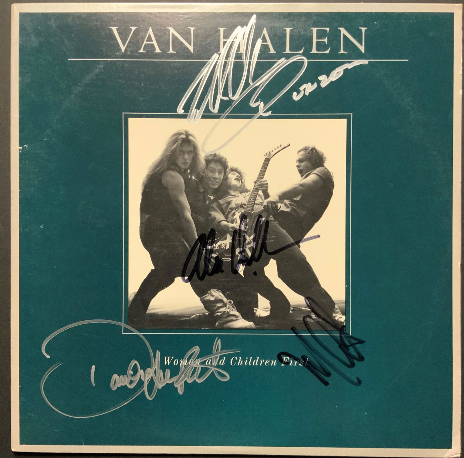 Van Halen Autographed Album Cover Only, Singed by All (1 of 1)