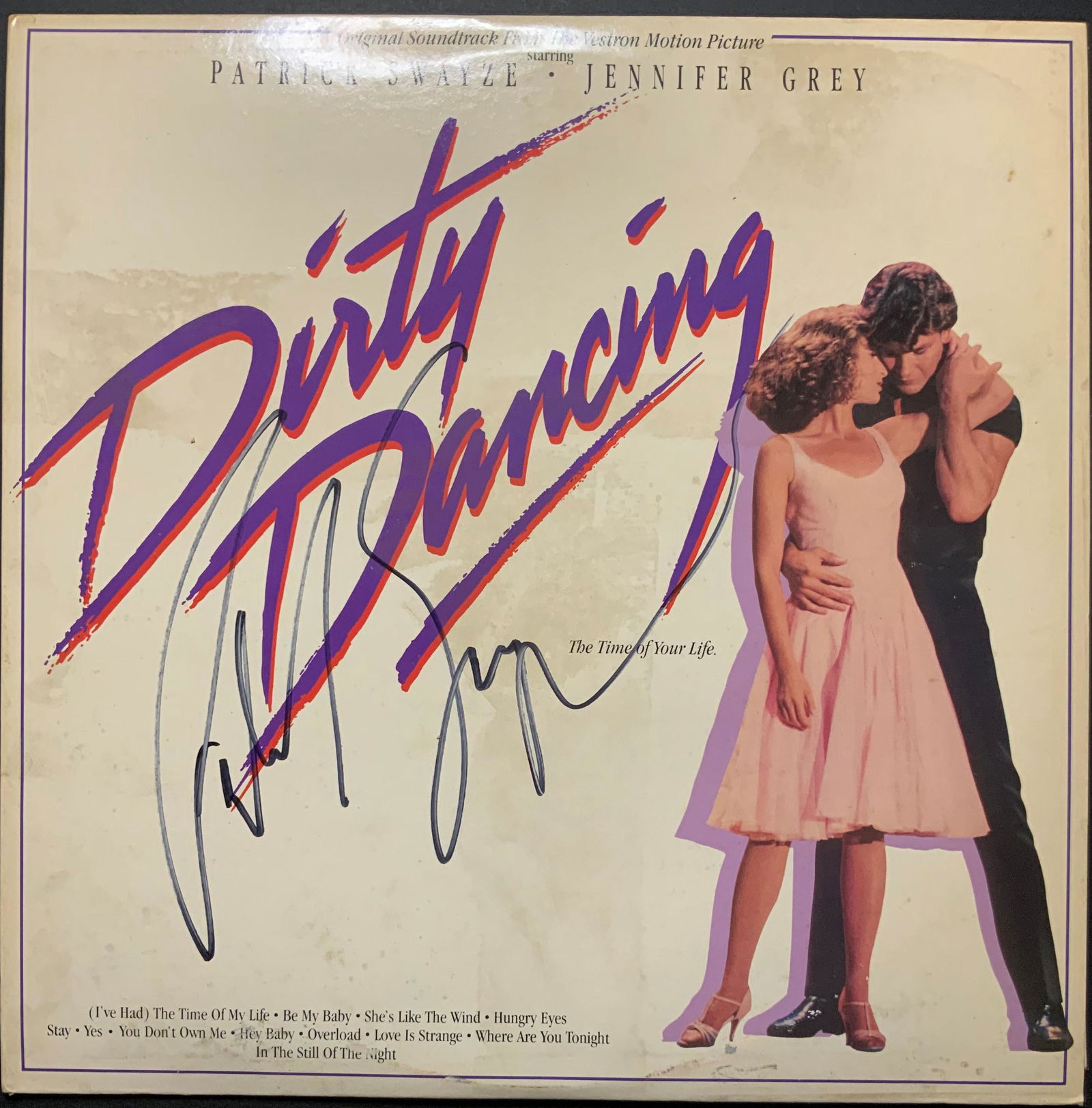 Patrick Swayze Autographed Album Cover Only (1 of 1)