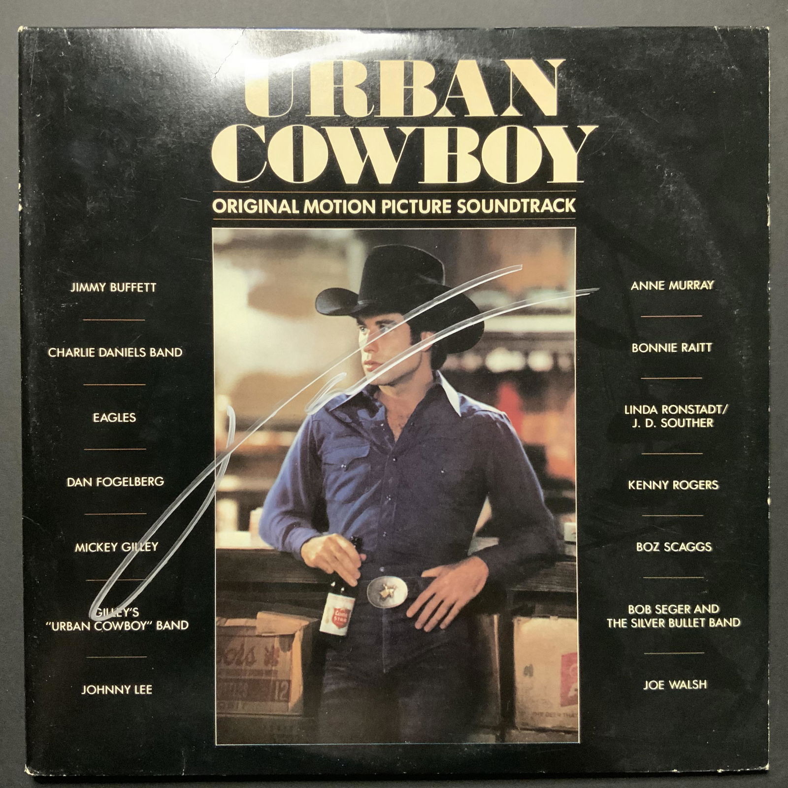 John Travolta Autographed Album Cover Only (1 of 1)