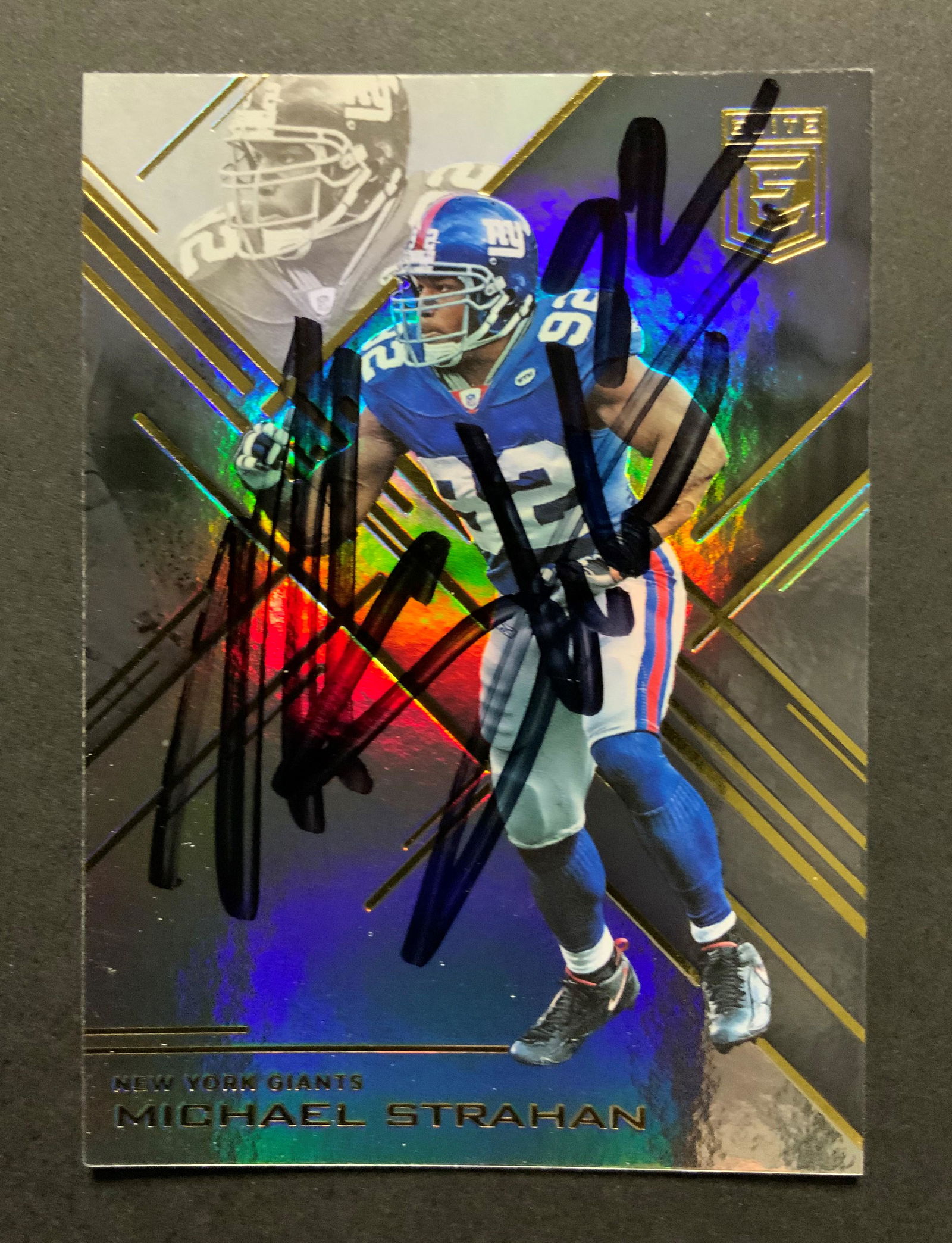Michael Strahan Autographed Sports Card (1 of 1)