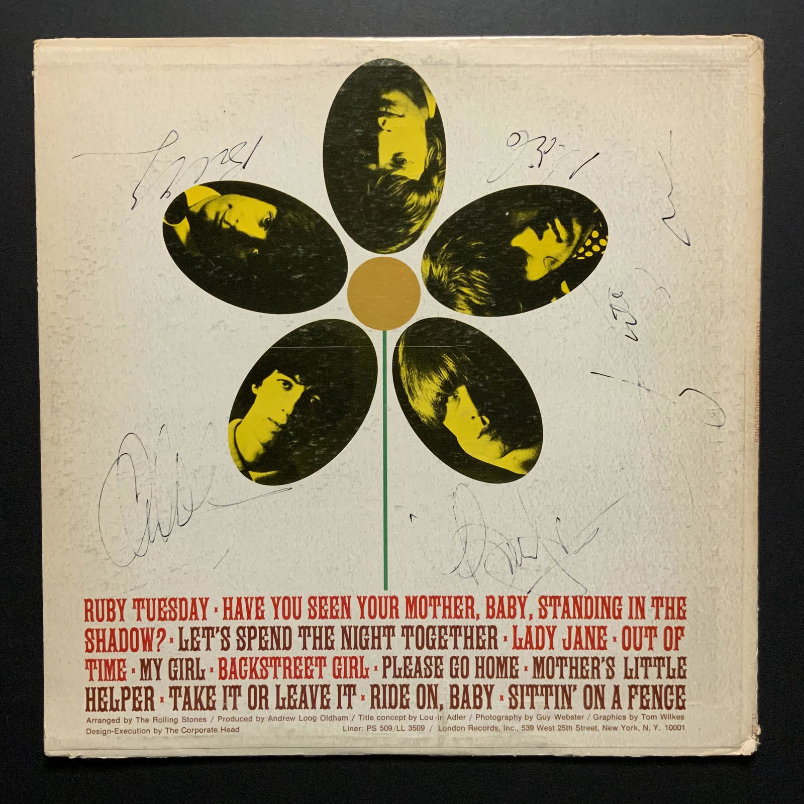 The Rolling Stones Autographed Album Cover Only, Signed: Ask any and all questions before bidding. All framed items take 2 weeks for framing. We ship every day. Once invoice is paid items usually ship within 4 days of payment, unless it is a framed item. So