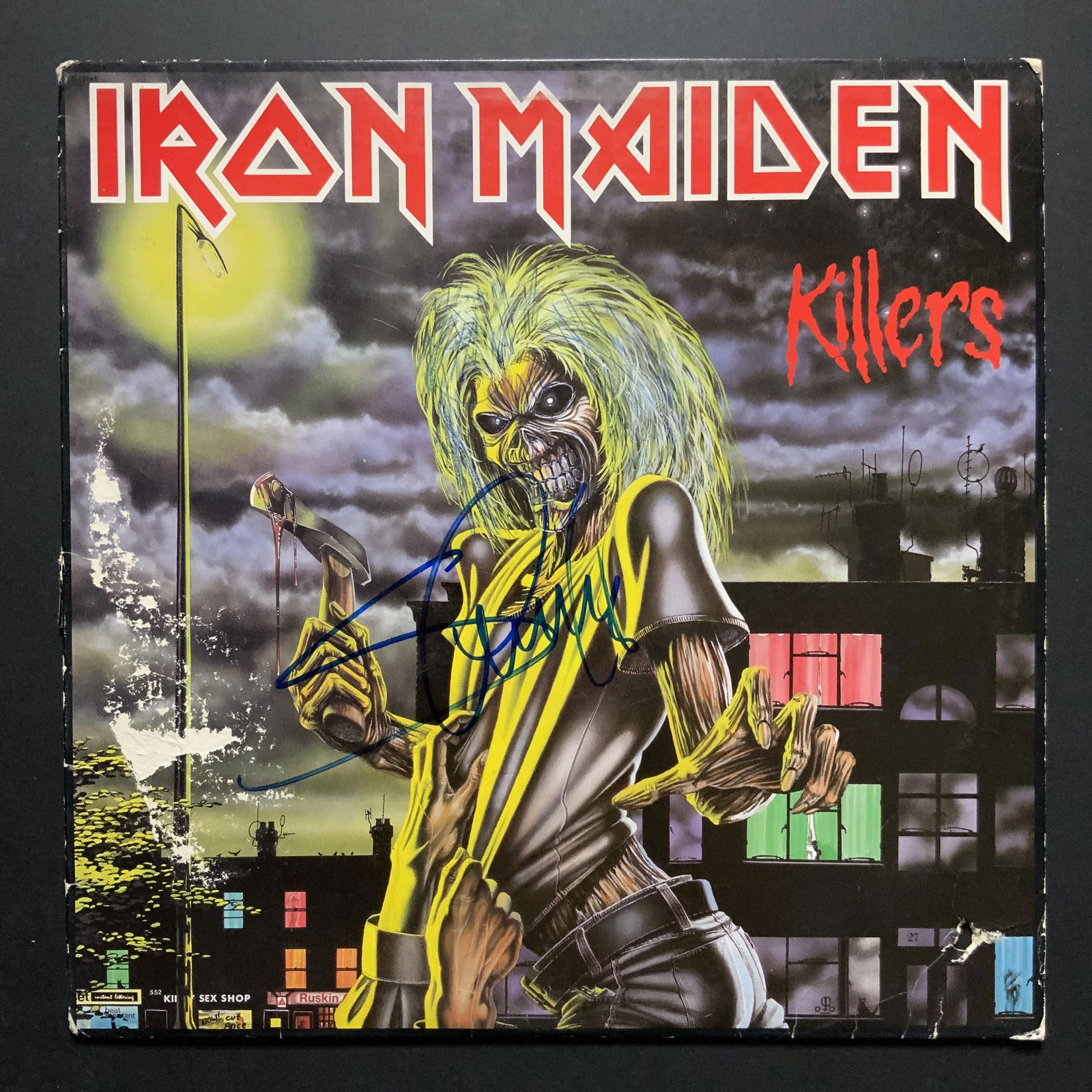 Steve Harris Autographed Album Cover Only: Ask any and all questions before bidding. All framed items take 2 weeks for framing. We ship every day. Once invoice is paid items usually ship within 4 days of payment, unless it is a framed item. So