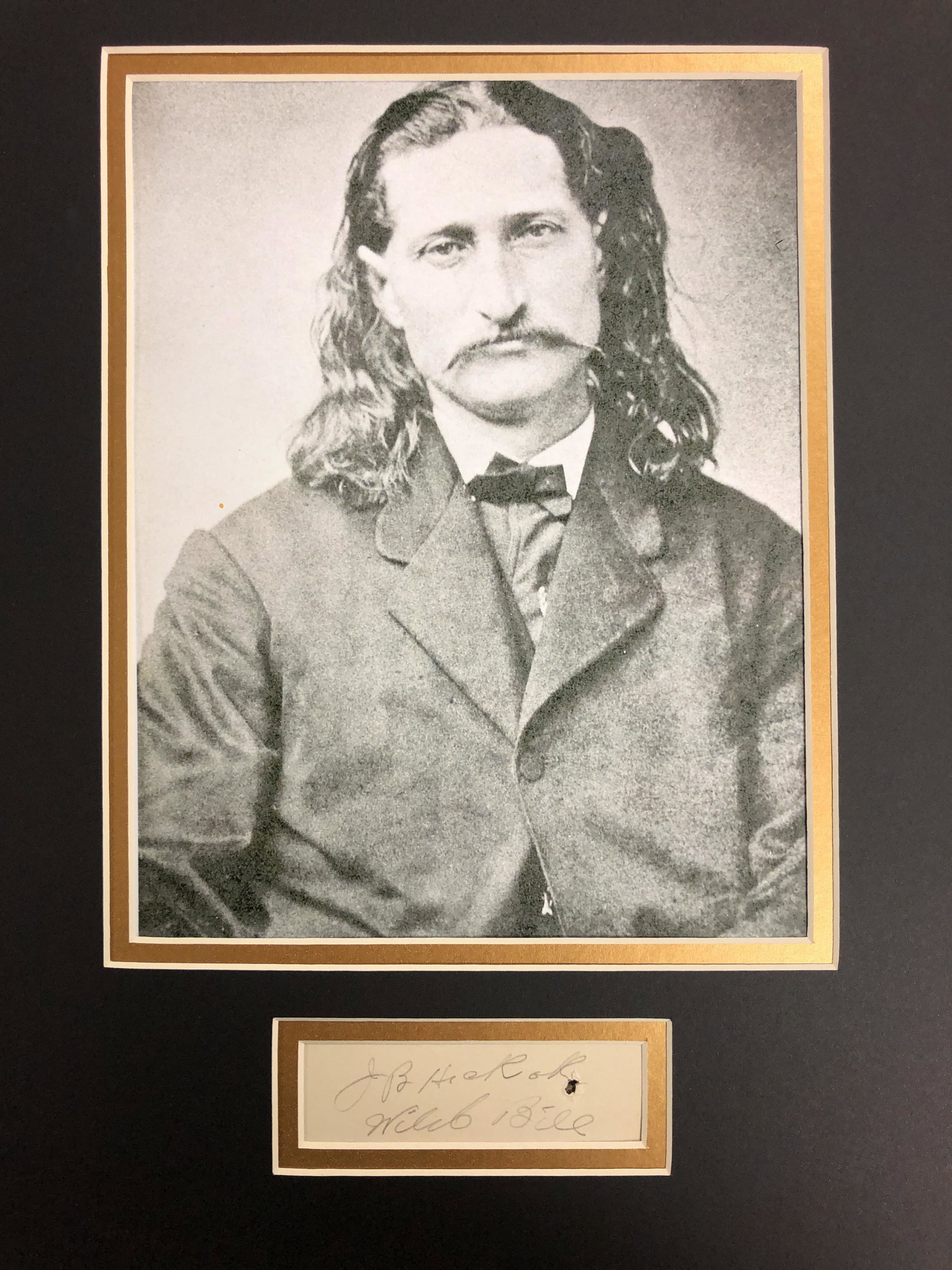 Wild Bill Hickok Autographed Display (1 of 1)