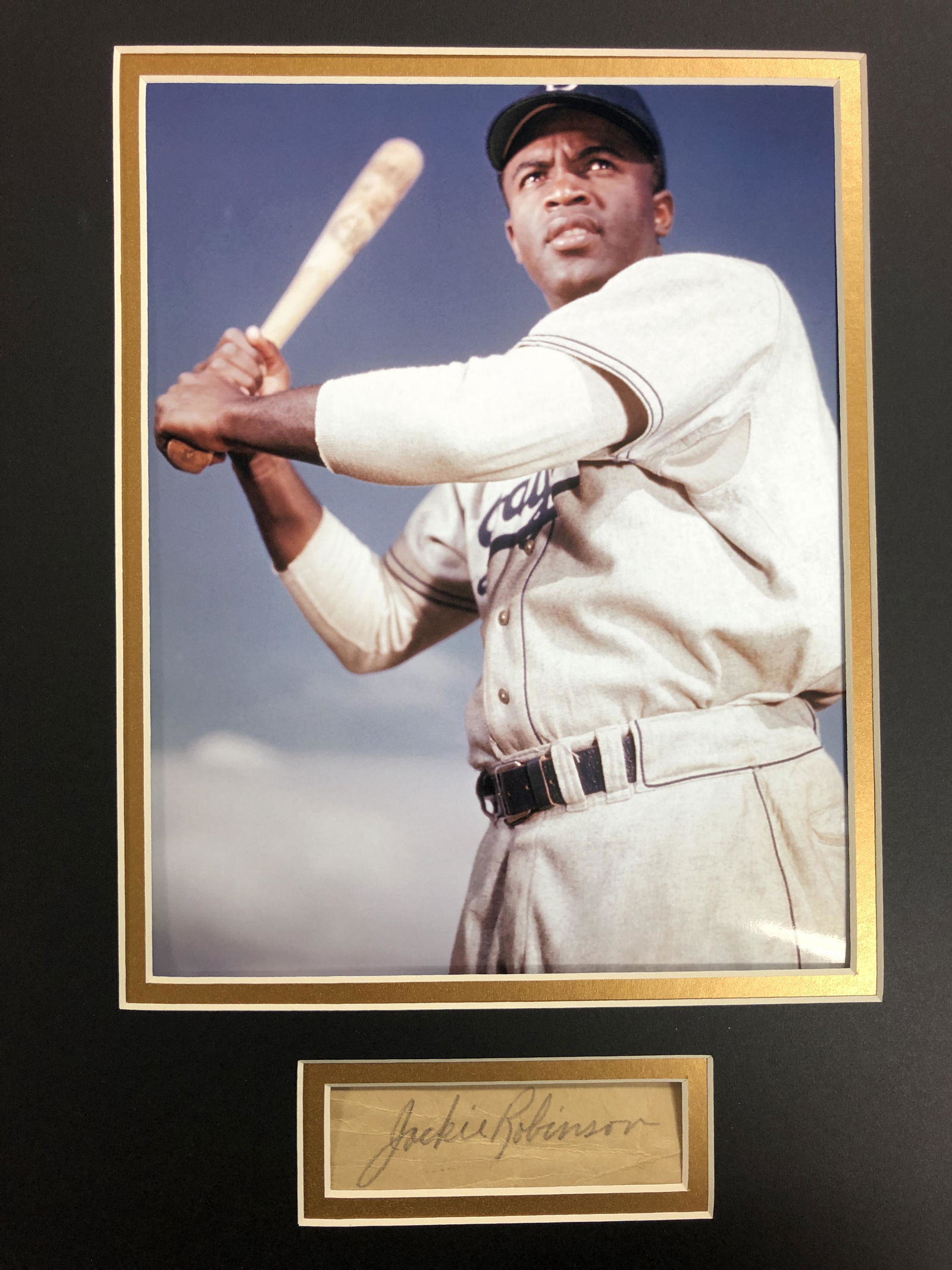 Jackie Robinson Autographed Display (1 of 1)