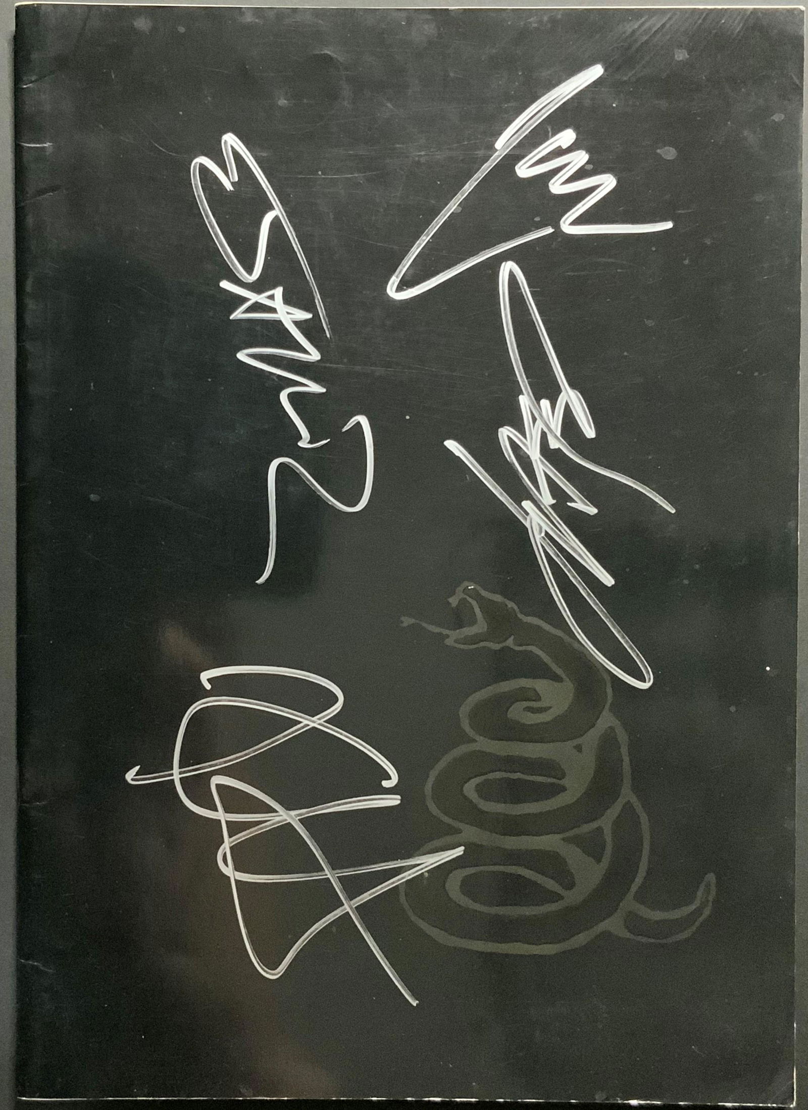Metallica Autographed Tour Book (1 of 1)