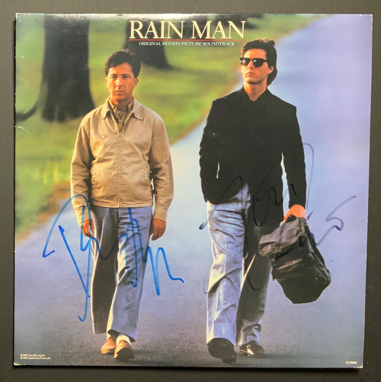 Dustin Hoffman and Tom Cruise Autographed  Album Cover (1 of 1)