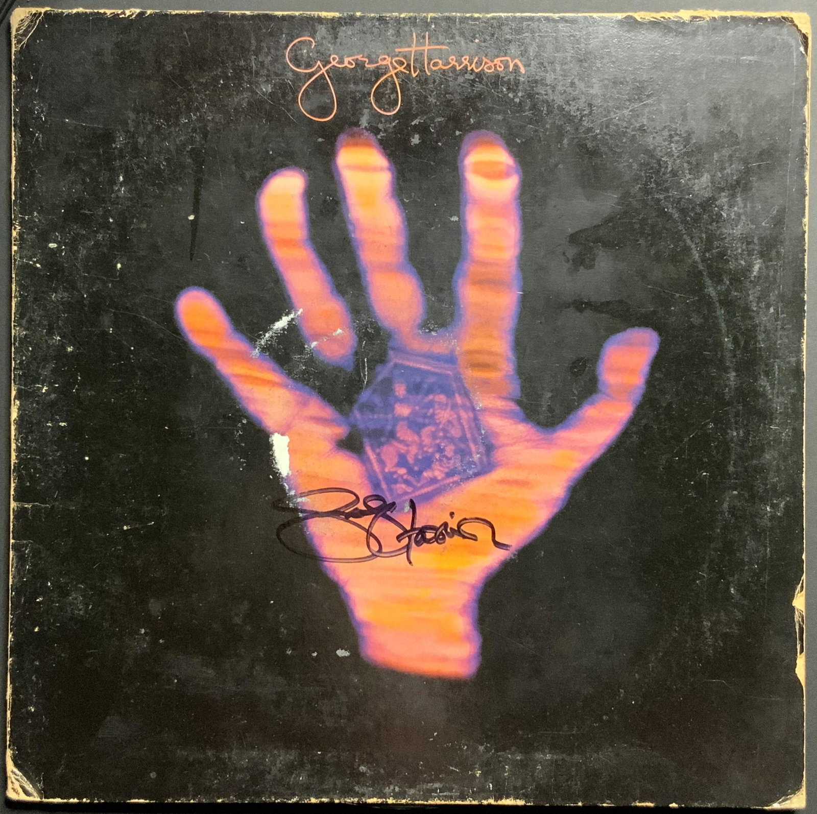 George Harrison Autographed Album Cover Only: Ask any and all questions before bidding. All framed items take 2 weeks for framing. We ship every day. Invoices not paid after 3 days are late and will be put in dispute, and at the 7 day mark will b
