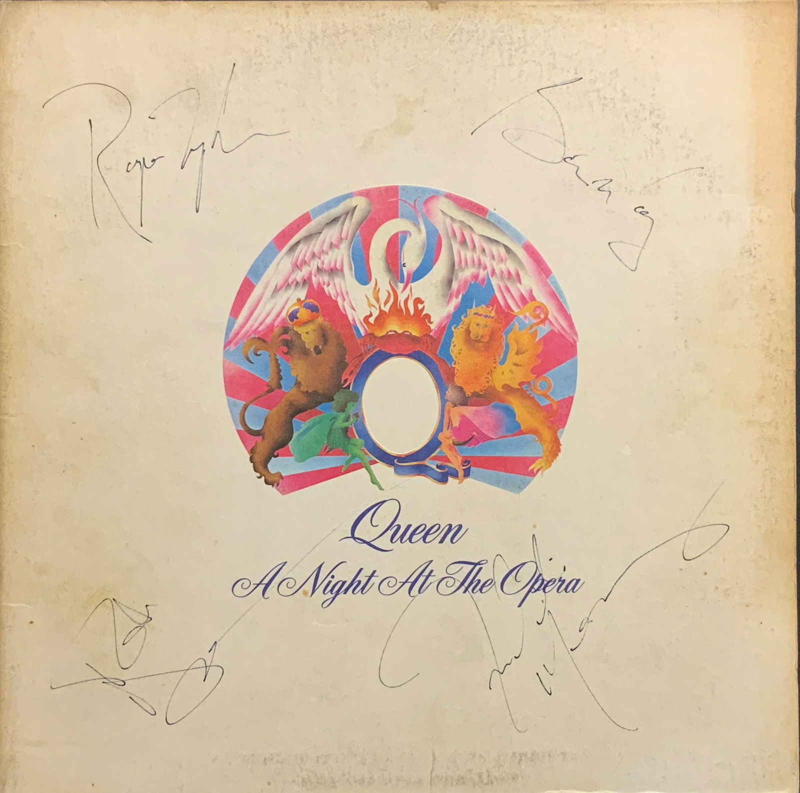 Queen Autographed Album Cover Only (1 of 1)