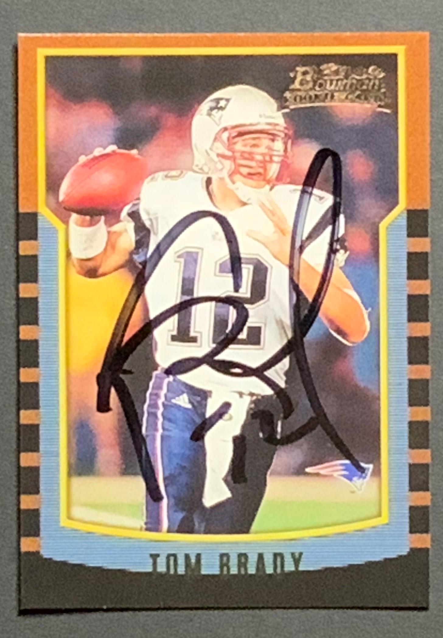Tom Brady Autographed 2000 Topps Card (1 of 1)
