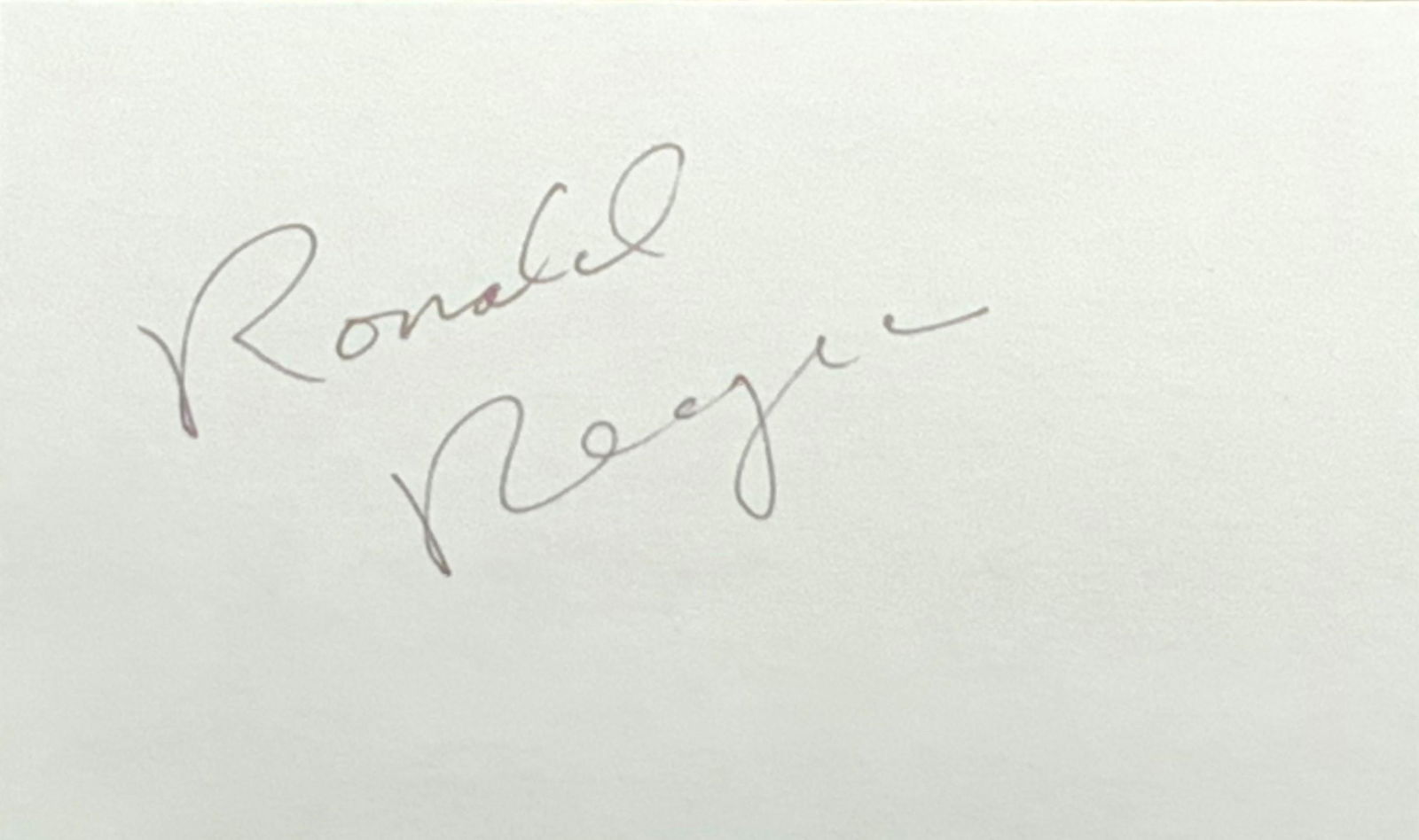Ronald Reagan Autographed card (1 of 1)