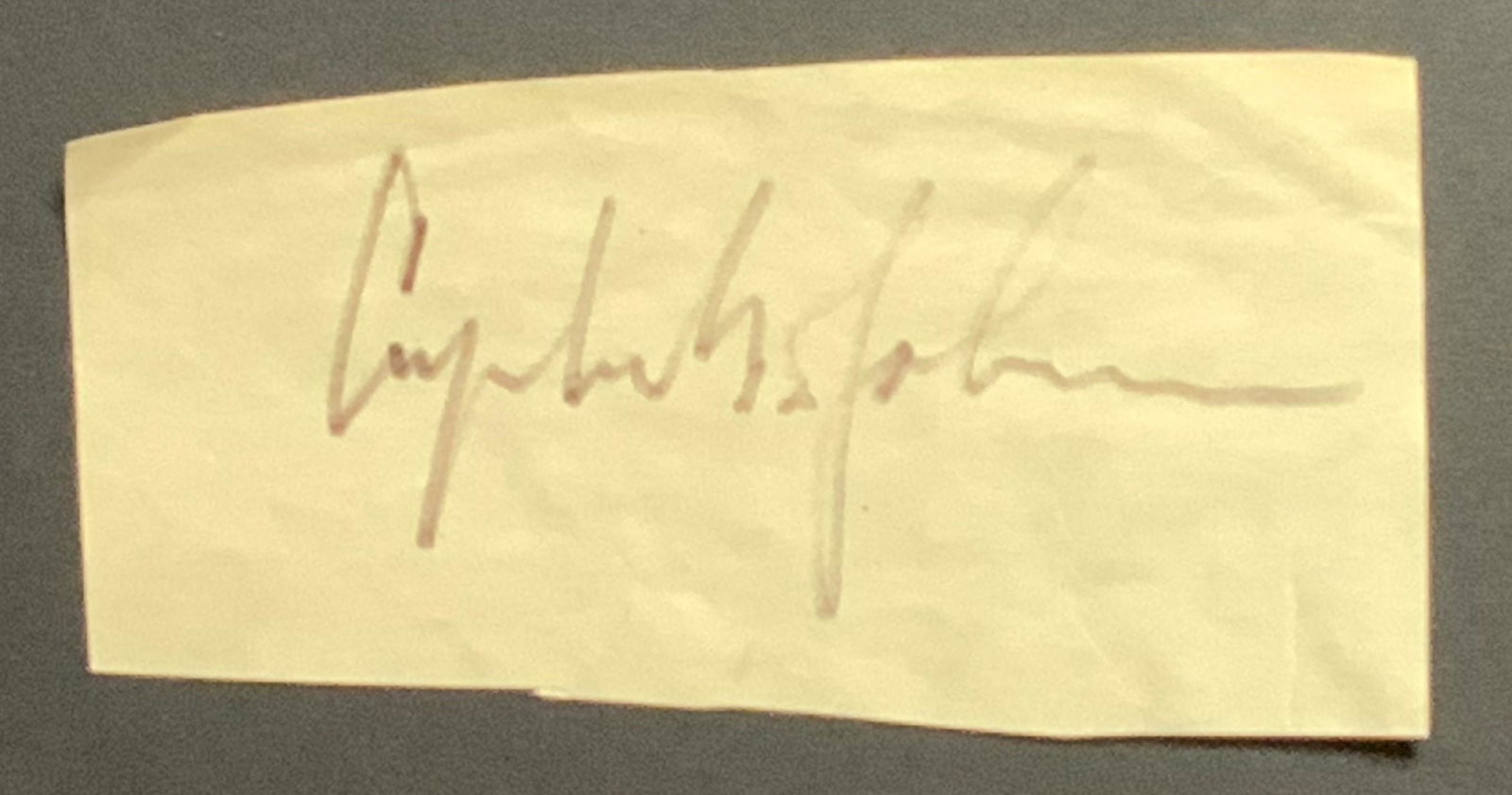 Lynden B. Johnson Cut Autograph (1 of 1)