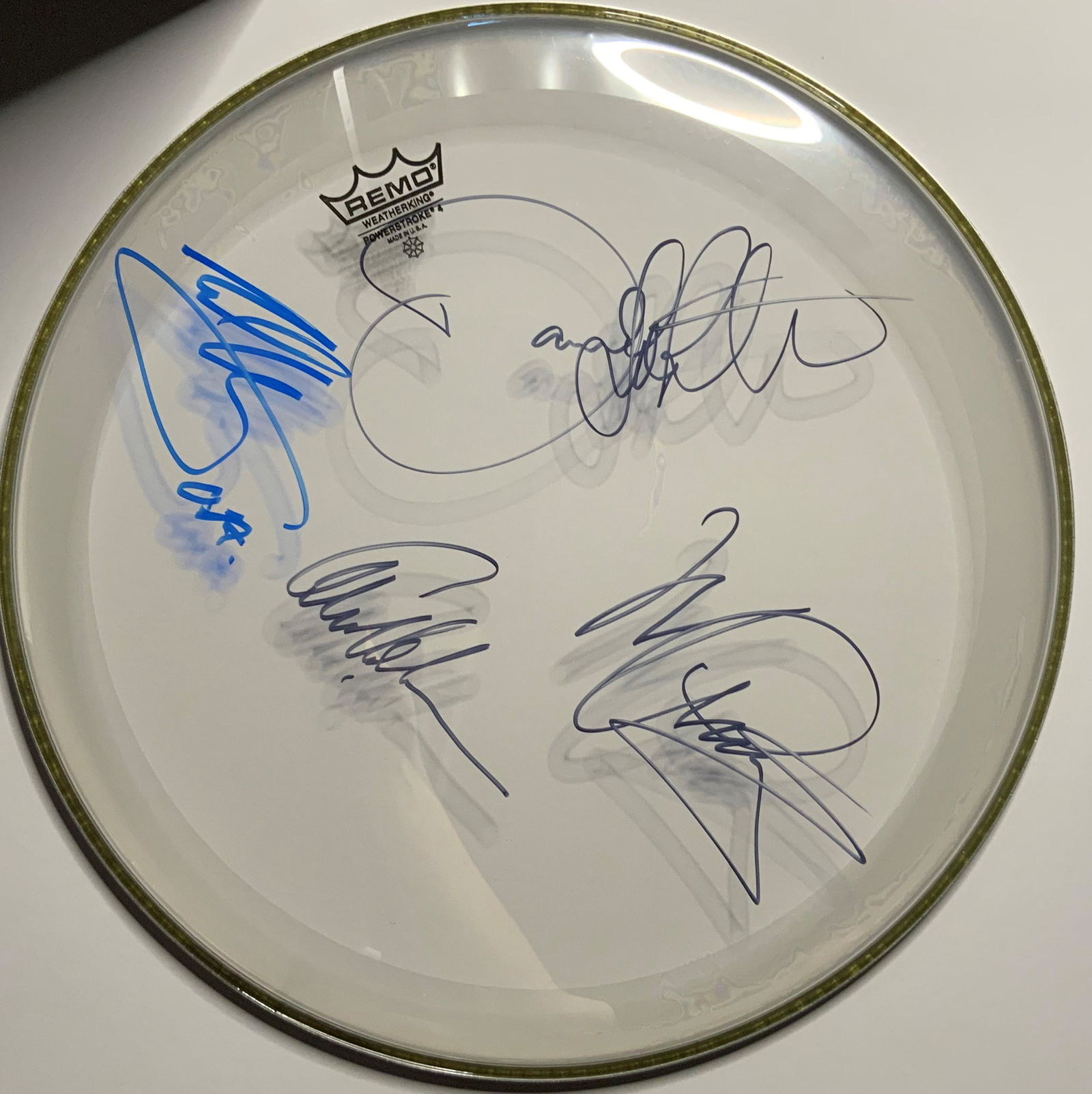 Van Halen Autographed Drum Head (1 of 1)
