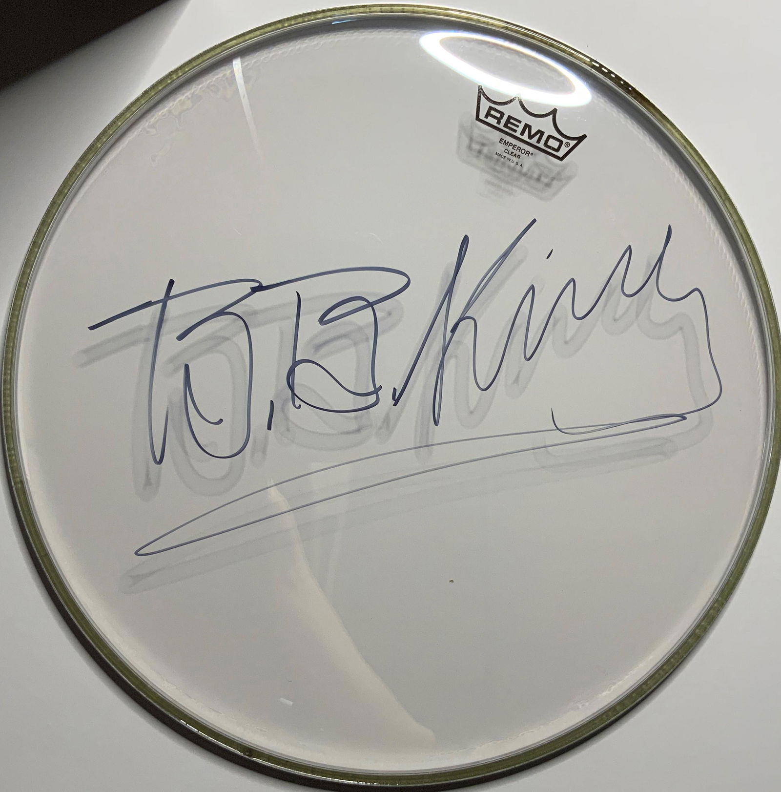 B.B. King Autographed Drum Head (1 of 1)