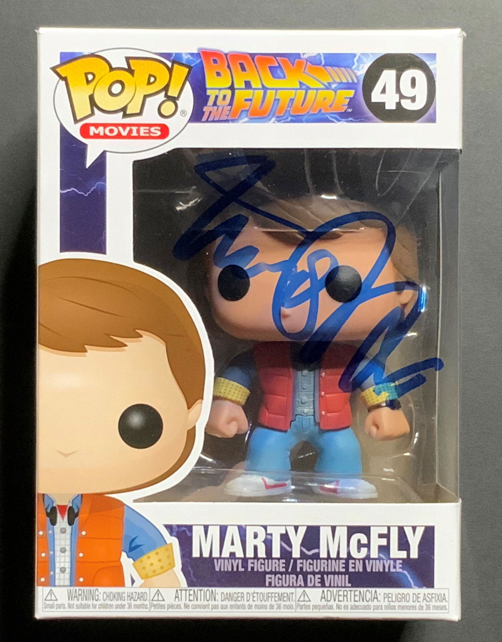 Michael J. Fox Autographed Marty McFly Funko (1 of 1)