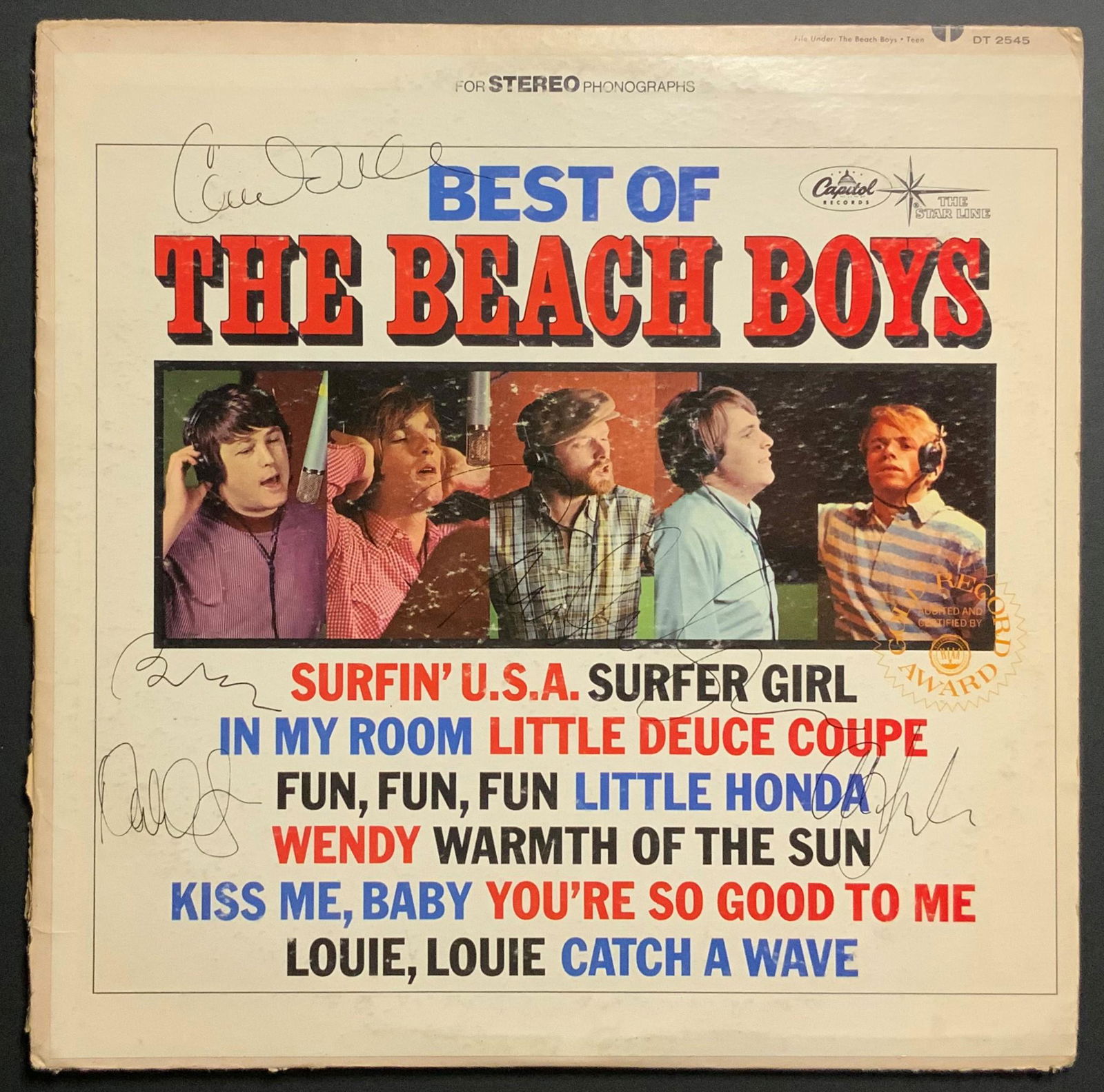 Beach Boys Autographed Album Cover (1 of 1)