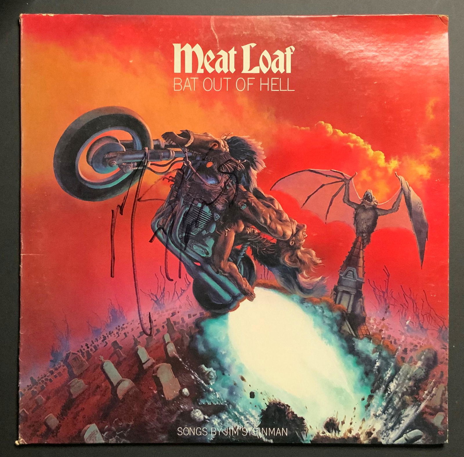Meat Loaf Autographed Album Cover (1 of 1)