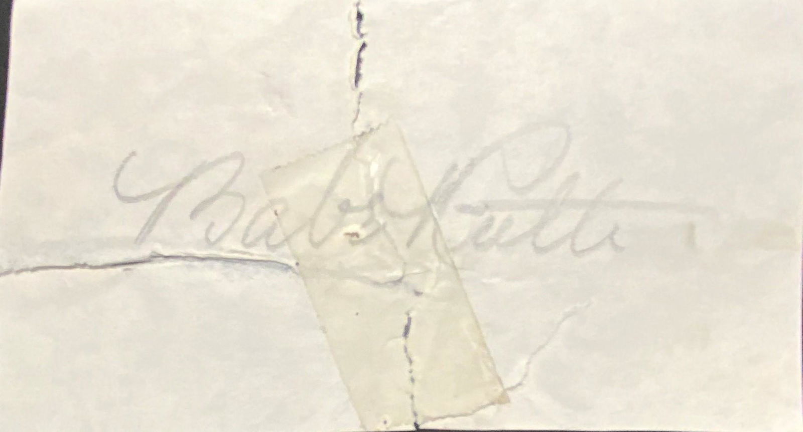 Babe Ruth Cut Autograph (1 of 1)